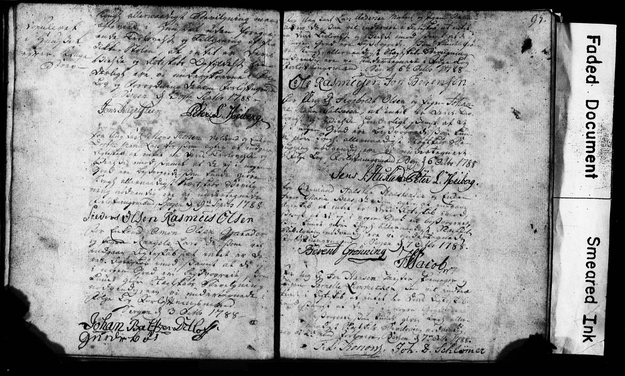 Korskirken sokneprestembete, AV/SAB-A-76101: Best man's statements no. II.5.1, 1776-1816, p. 95