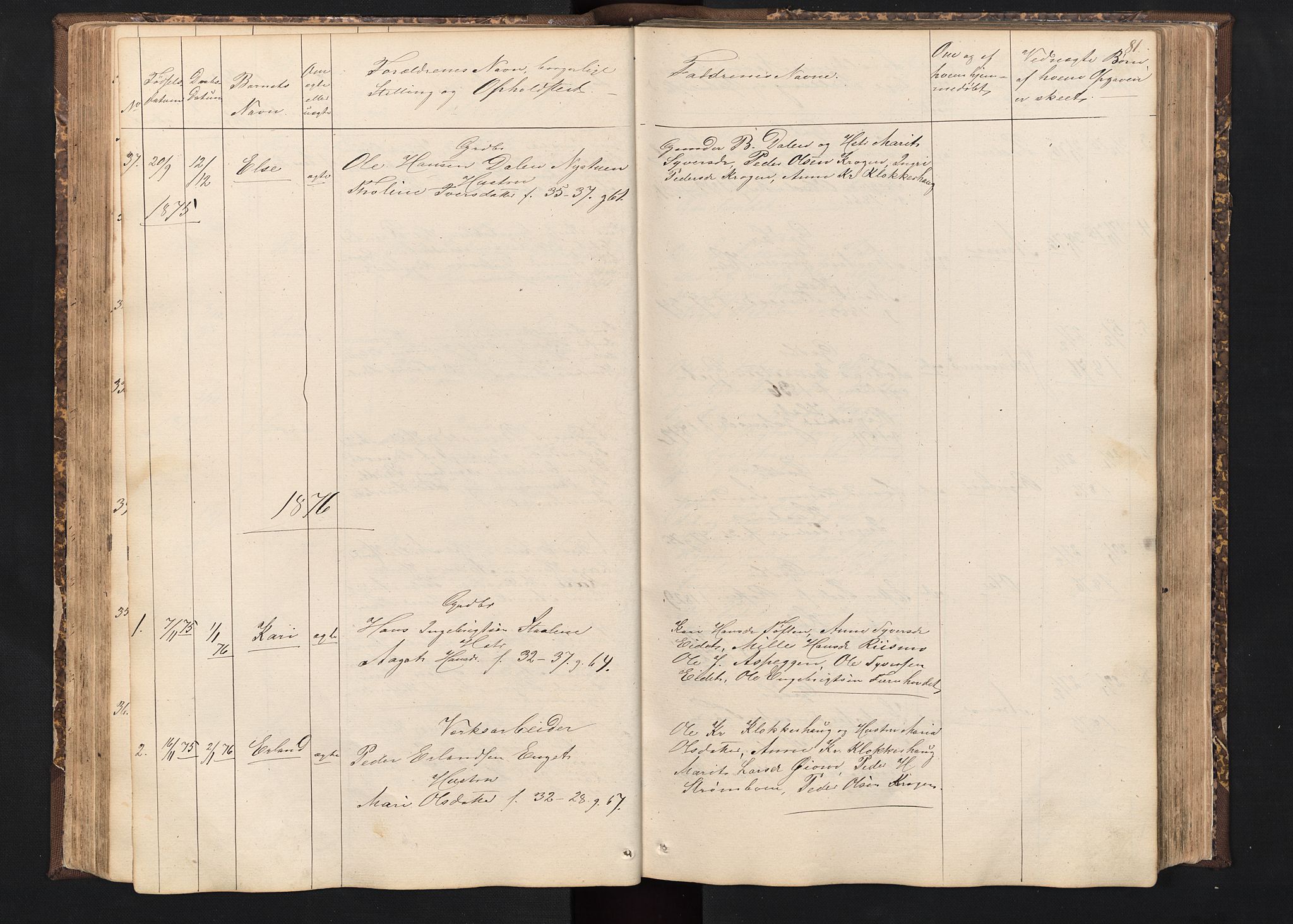 Alvdal prestekontor, SAH/PREST-060/H/Ha/Hab/L0001: Parish register (copy) no. 1, 1857-1893, p. 81