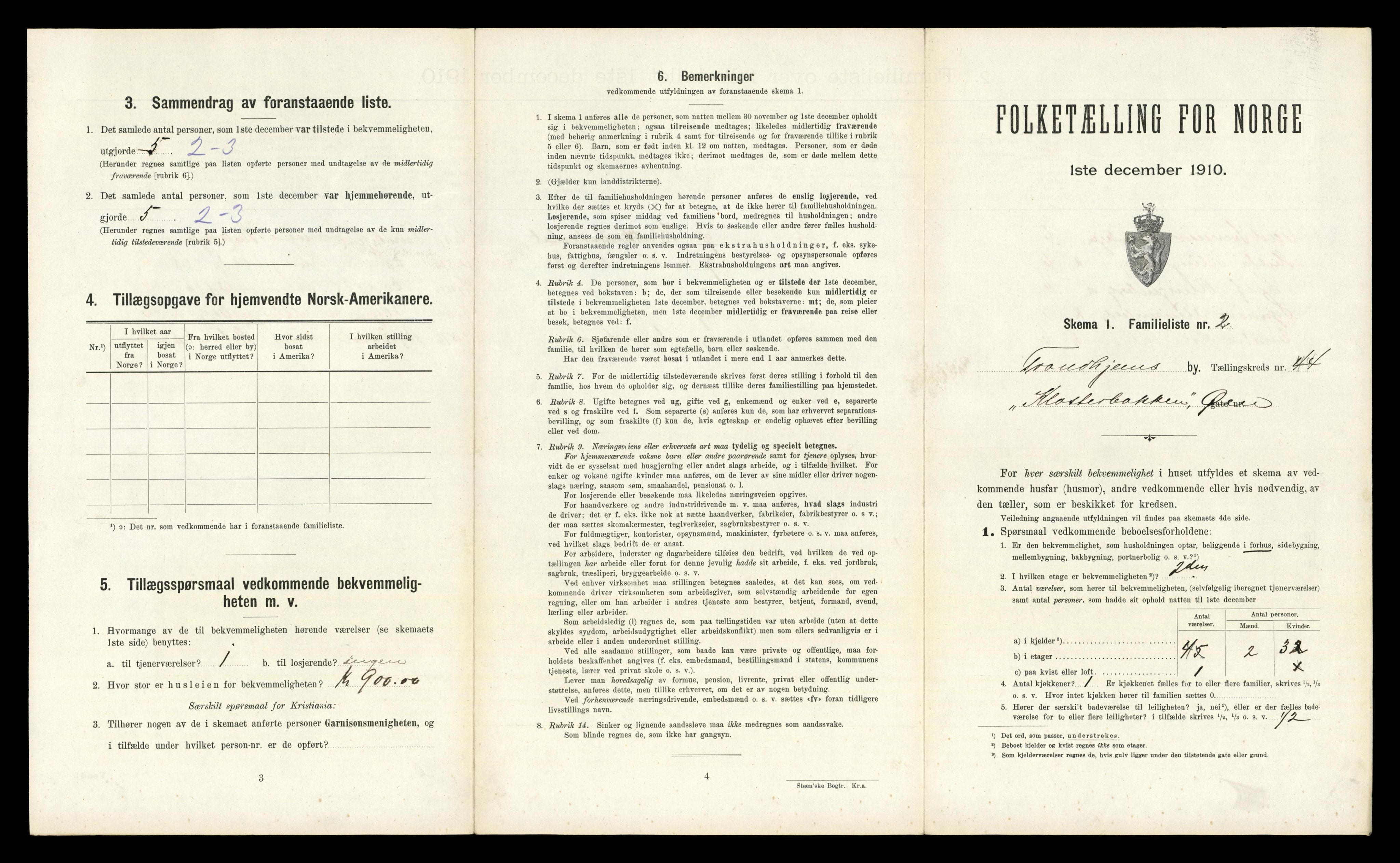 RA, 1910 census for Trondheim, 1910, p. 11303