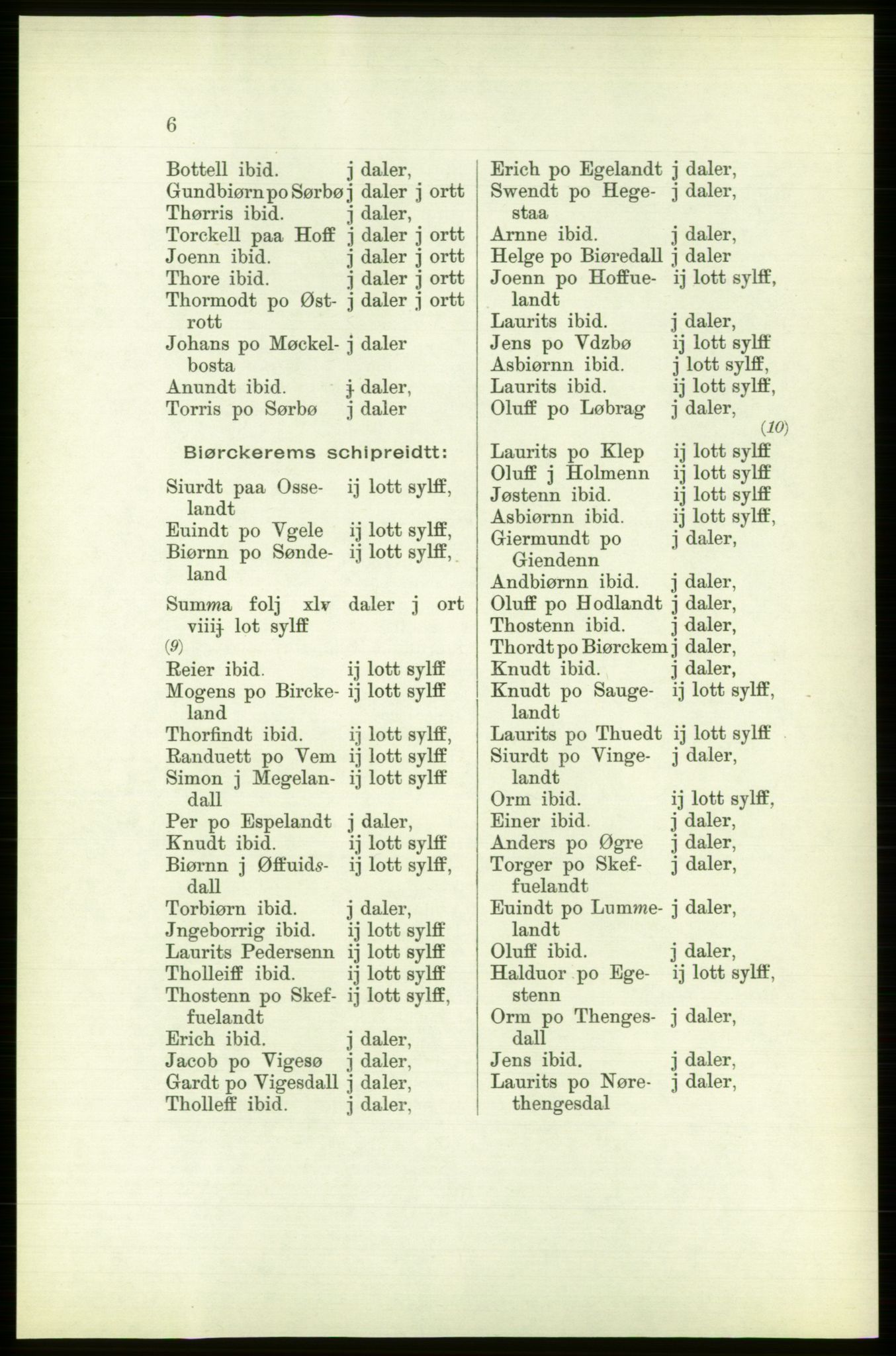 Publikasjoner utgitt av Arkivverket, PUBL/PUBL-001/C/0003: Bind 3: Skatten av Bergenhus len 1563, 1563, p. 6