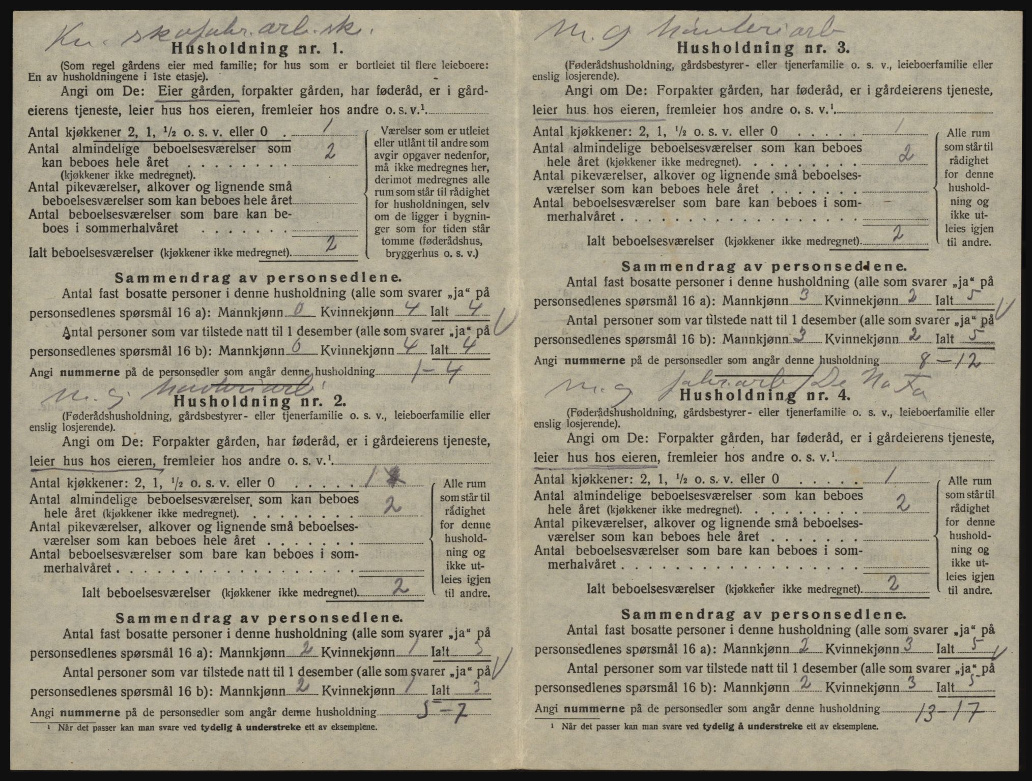 SAO, 1920 census for Glemmen, 1920, p. 824