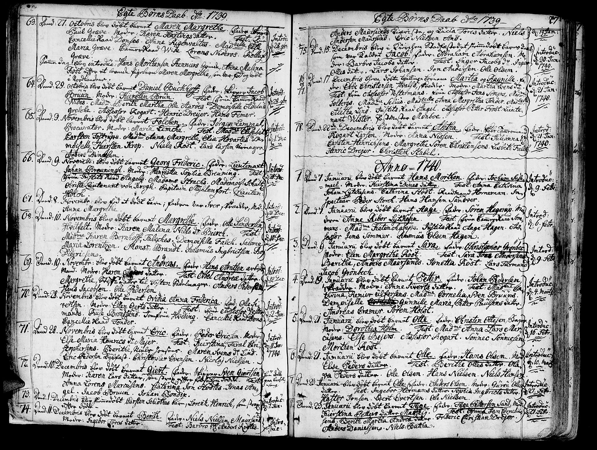 Ministerialprotokoller, klokkerbøker og fødselsregistre - Sør-Trøndelag, SAT/A-1456/602/L0103: Parish register (official) no. 602A01, 1732-1774, p. 27