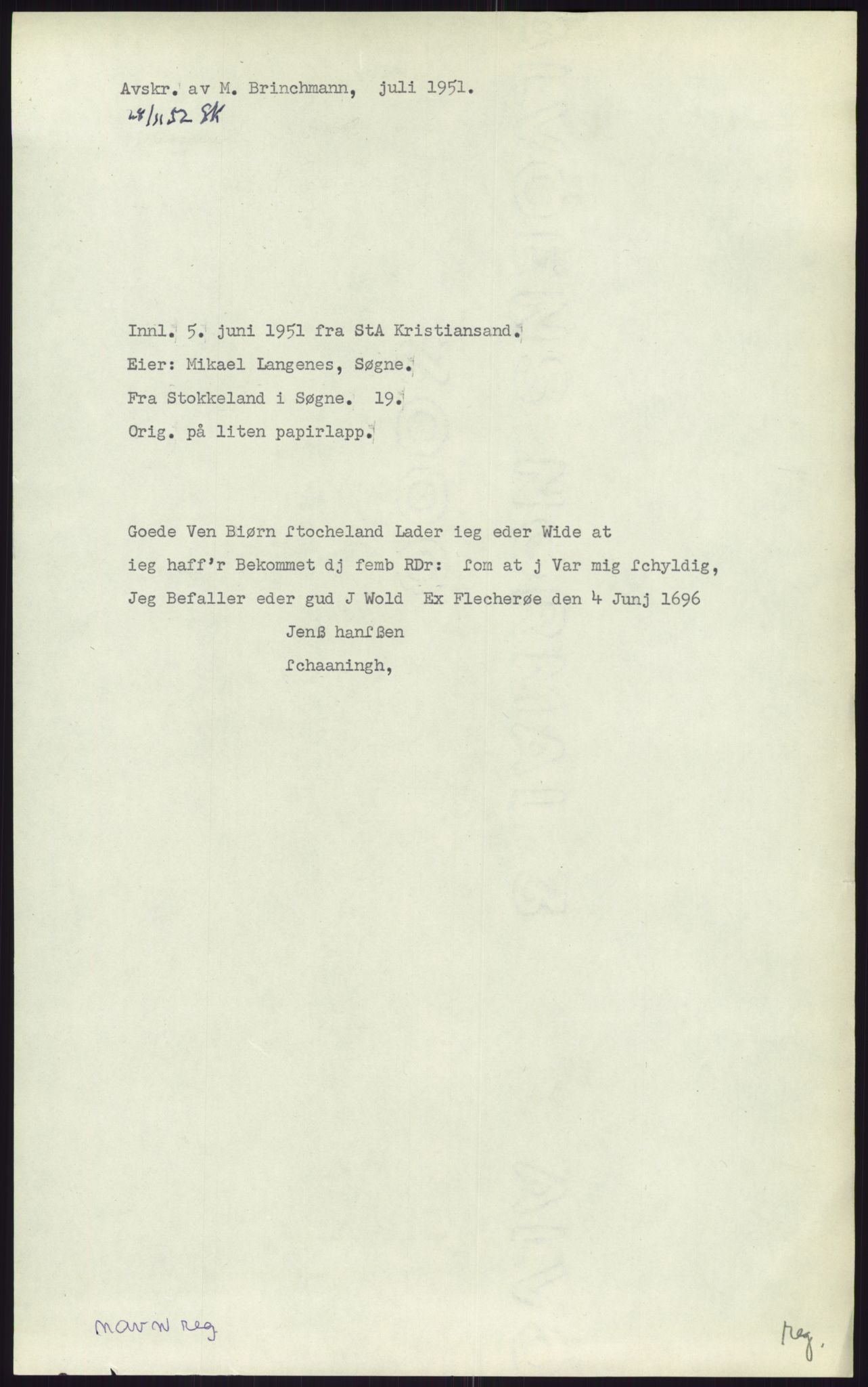 Samlinger til kildeutgivelse, Diplomavskriftsamlingen, AV/RA-EA-4053/H/Ha, p. 3235