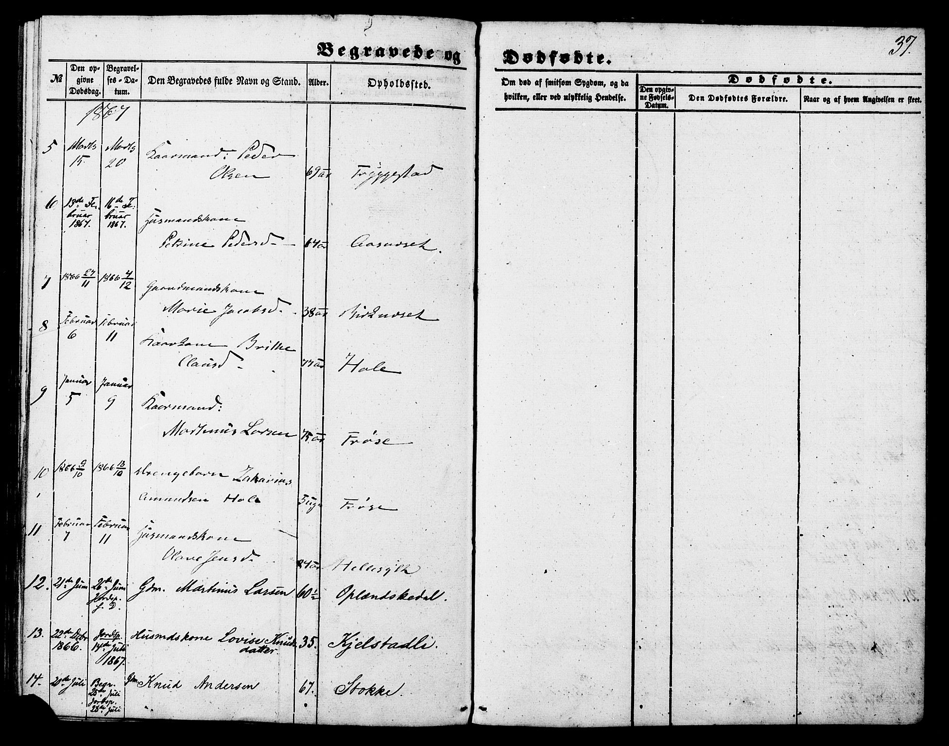 Ministerialprotokoller, klokkerbøker og fødselsregistre - Møre og Romsdal, AV/SAT-A-1454/517/L0223: Parish register (official) no. 517A03, 1850-1870, p. 37