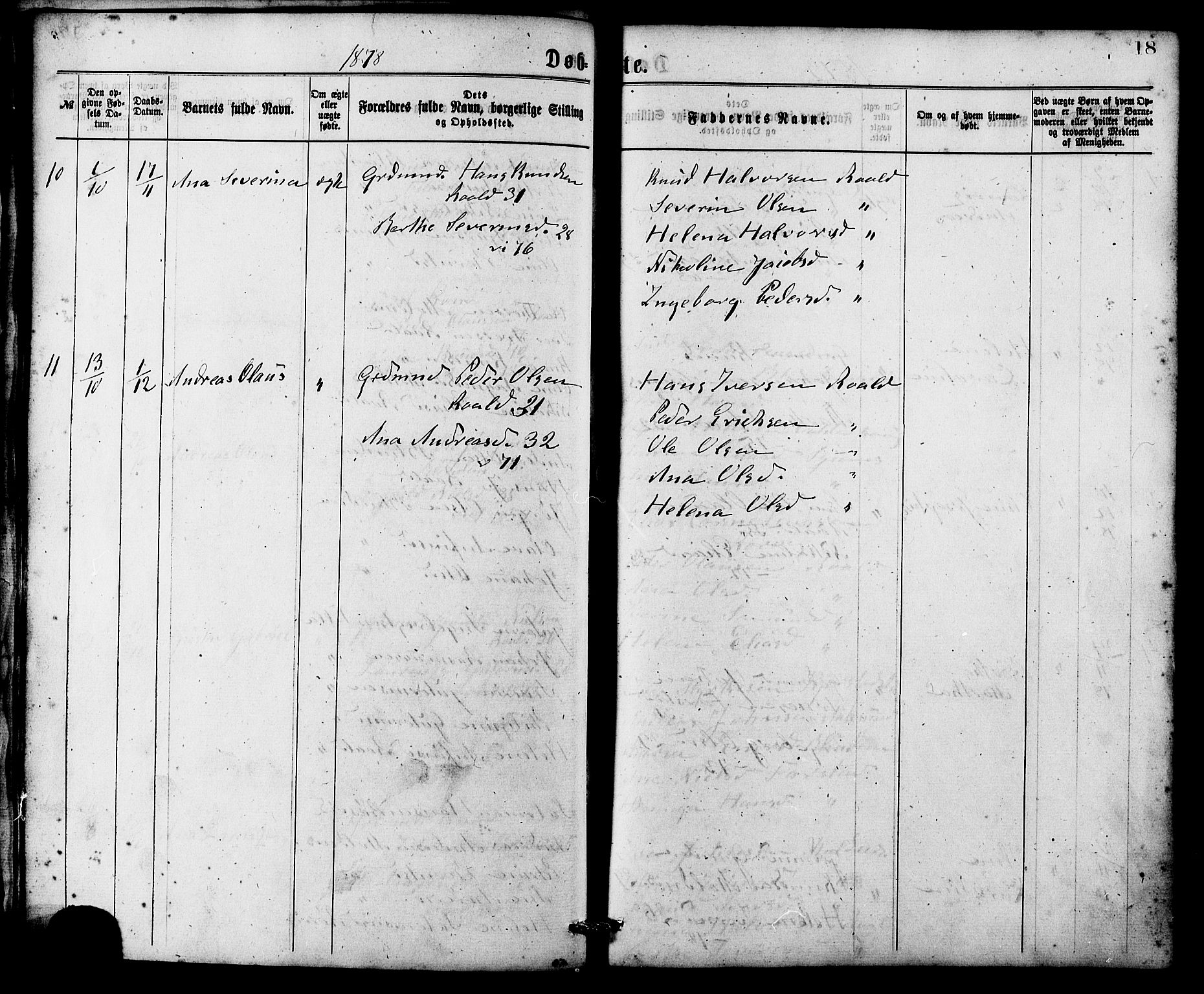 Ministerialprotokoller, klokkerbøker og fødselsregistre - Møre og Romsdal, AV/SAT-A-1454/537/L0519: Parish register (official) no. 537A03, 1876-1889, p. 18