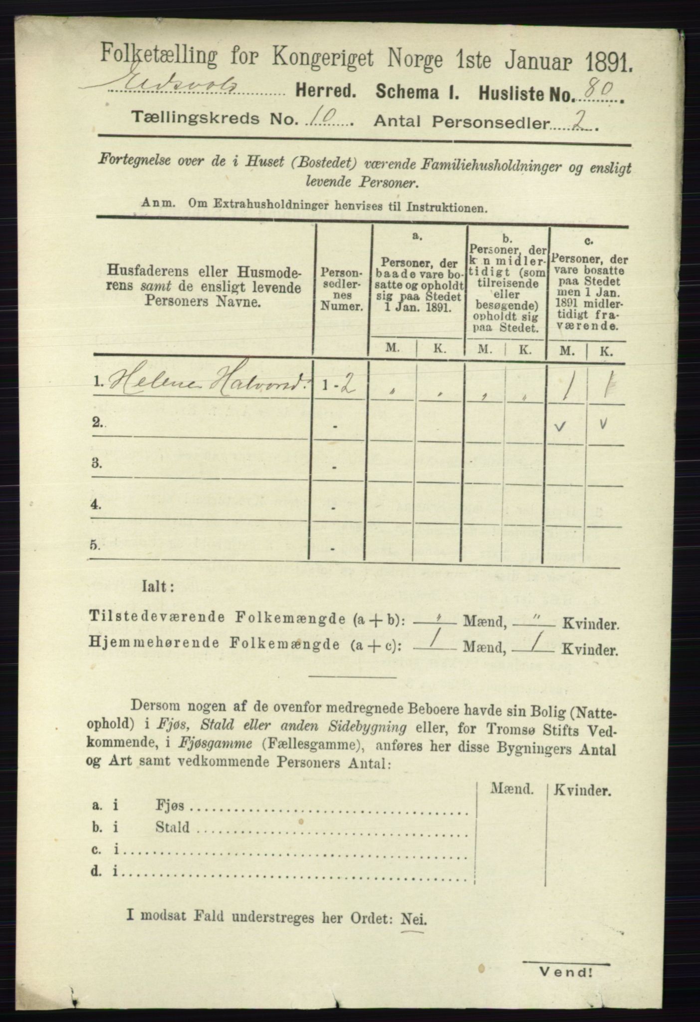 RA, 1891 census for 0237 Eidsvoll, 1891, p. 6758