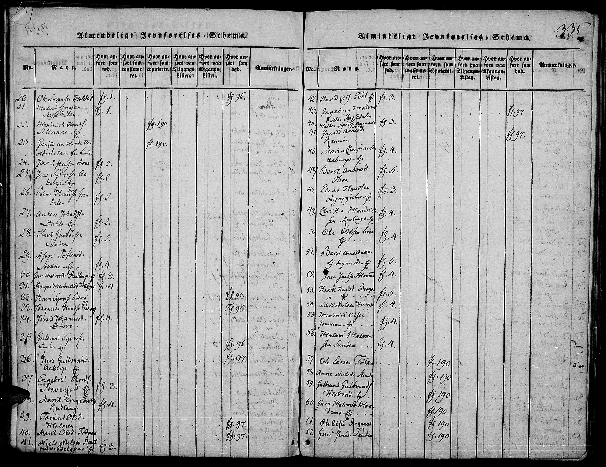 Nord-Aurdal prestekontor, SAH/PREST-132/H/Ha/Haa/L0002: Parish register (official) no. 2, 1816-1828, p. 335