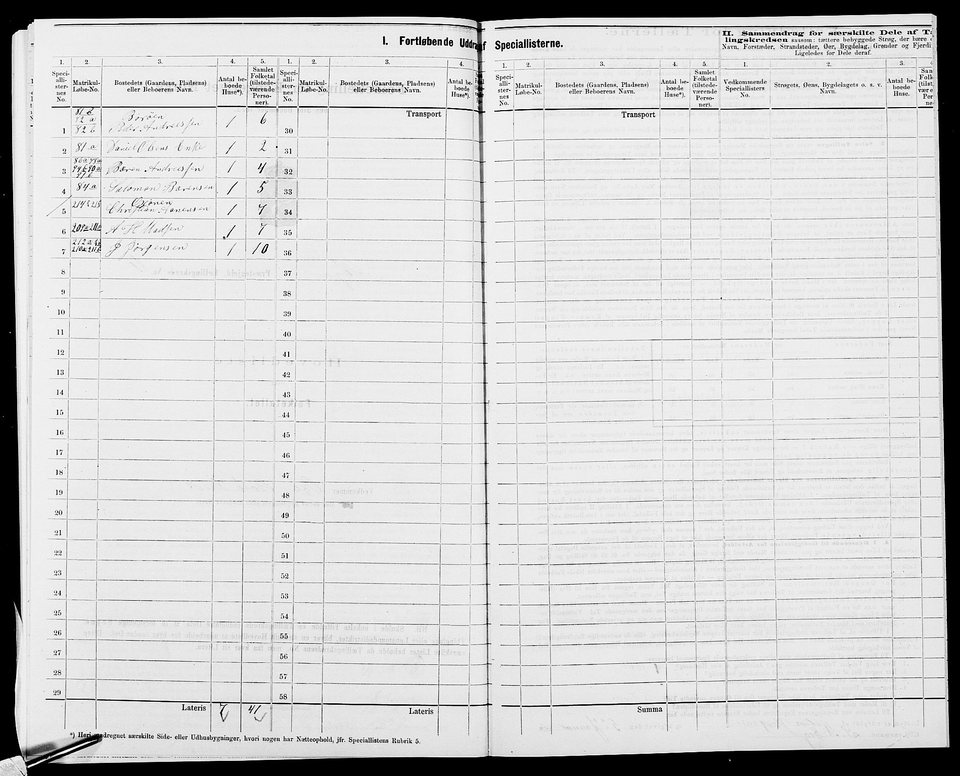 SAK, 1875 census for 1018P Søgne, 1875, p. 41