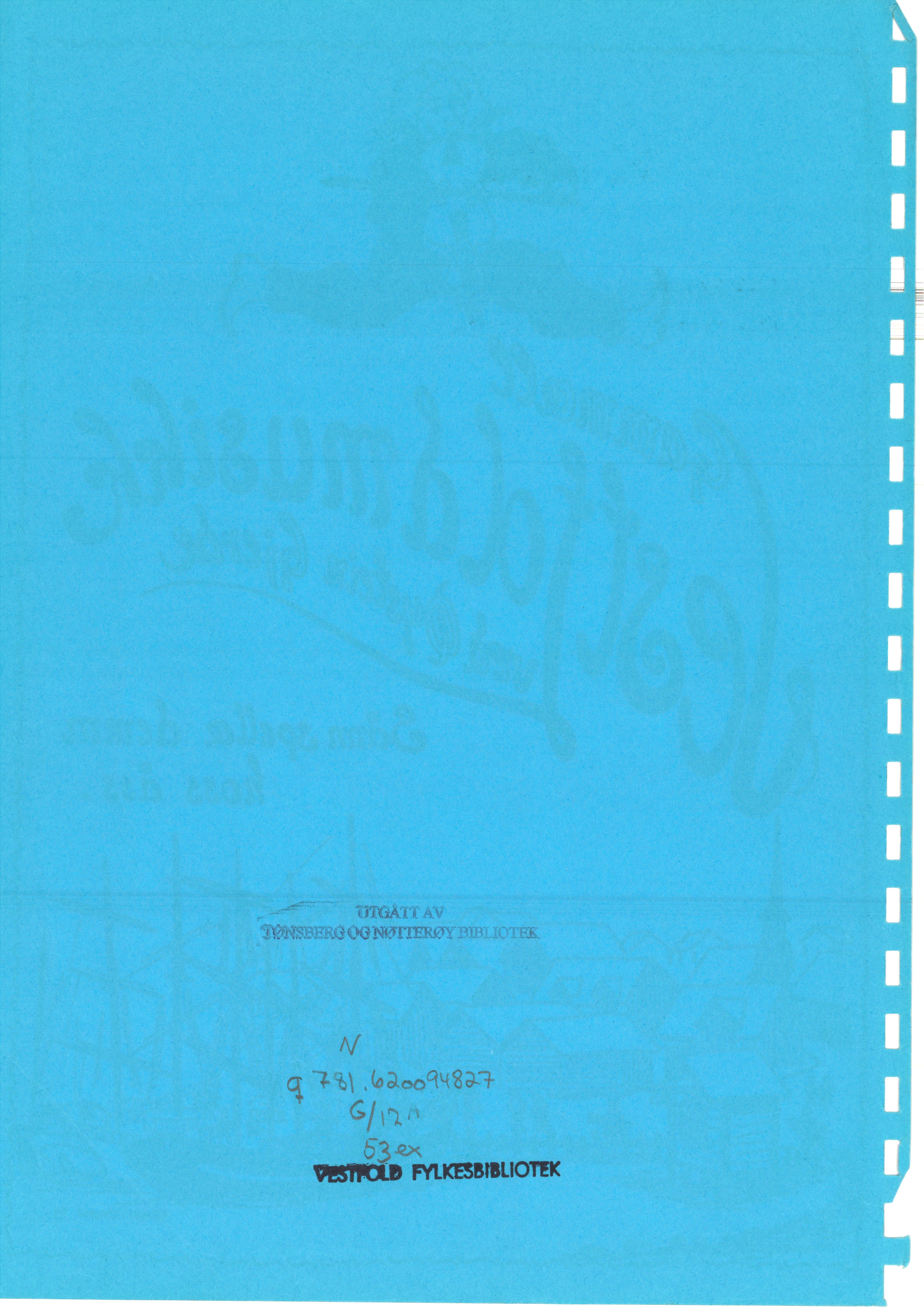 Sa 16 - Folkemusikk fra Vestfold, Gjerdesamlingen, VEMU/A-1868/H/L0005/0004: Innsamlet informasjon, kopier / 12a Notebøker etter Borger Olsen Kruke