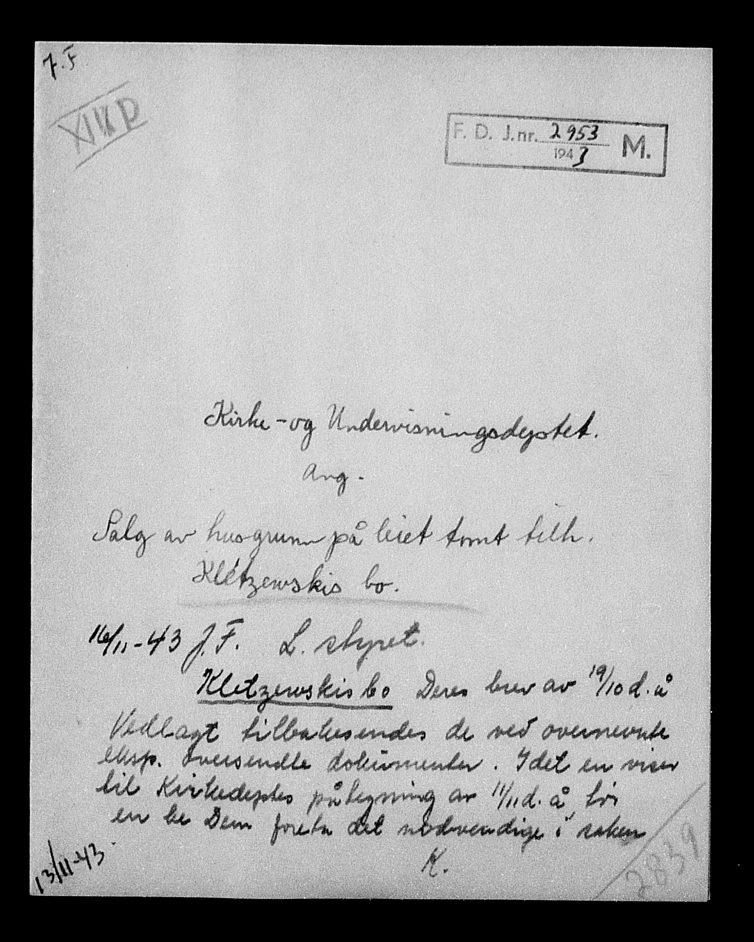 Justisdepartementet, Tilbakeføringskontoret for inndratte formuer, RA/S-1564/H/Hc/Hcd/L1001: --, 1945-1947, p. 618