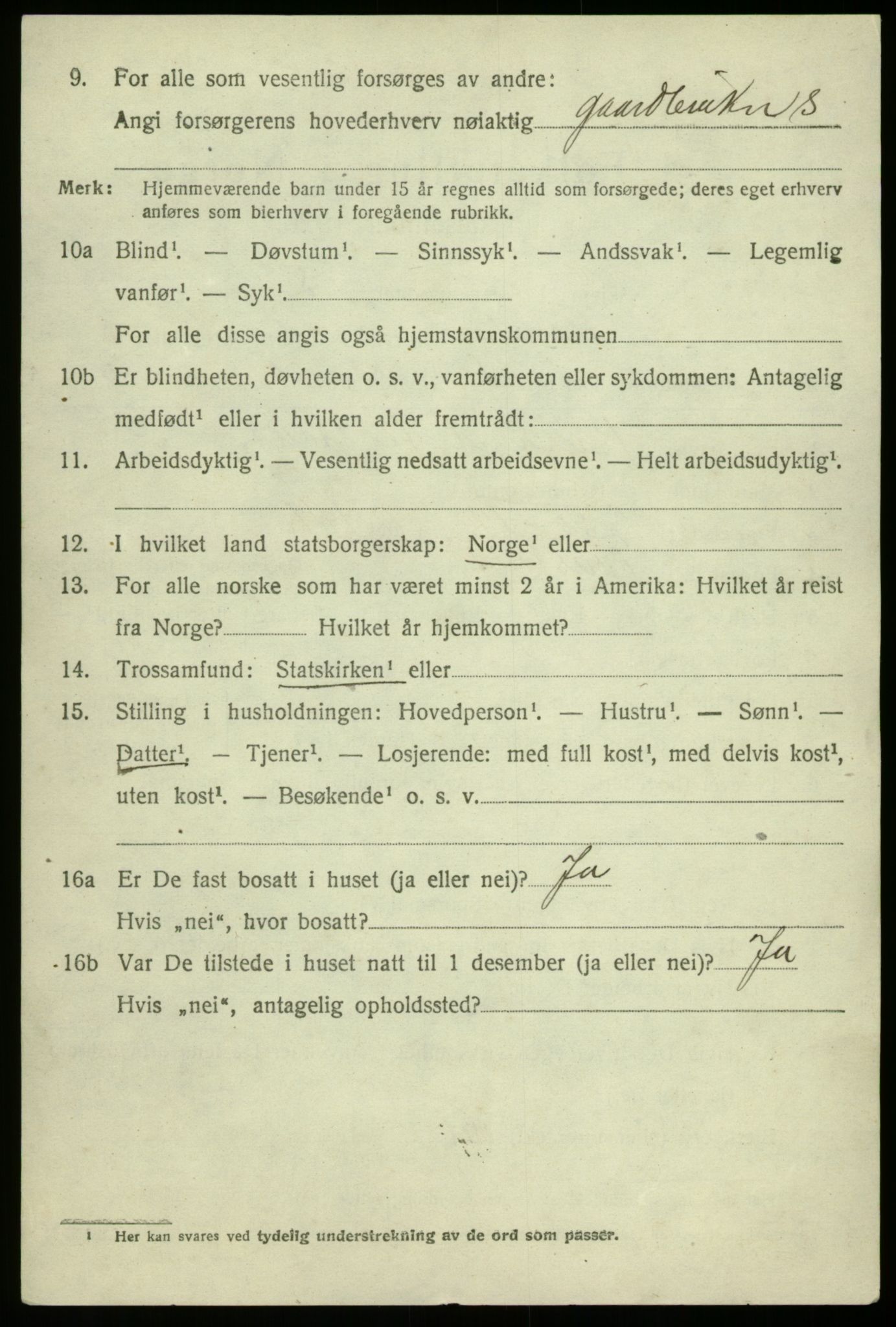 SAB, 1920 census for Modalen, 1920, p. 963