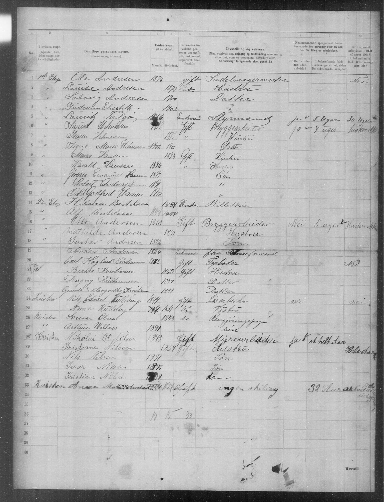 OBA, Municipal Census 1903 for Kristiania, 1903, p. 20156