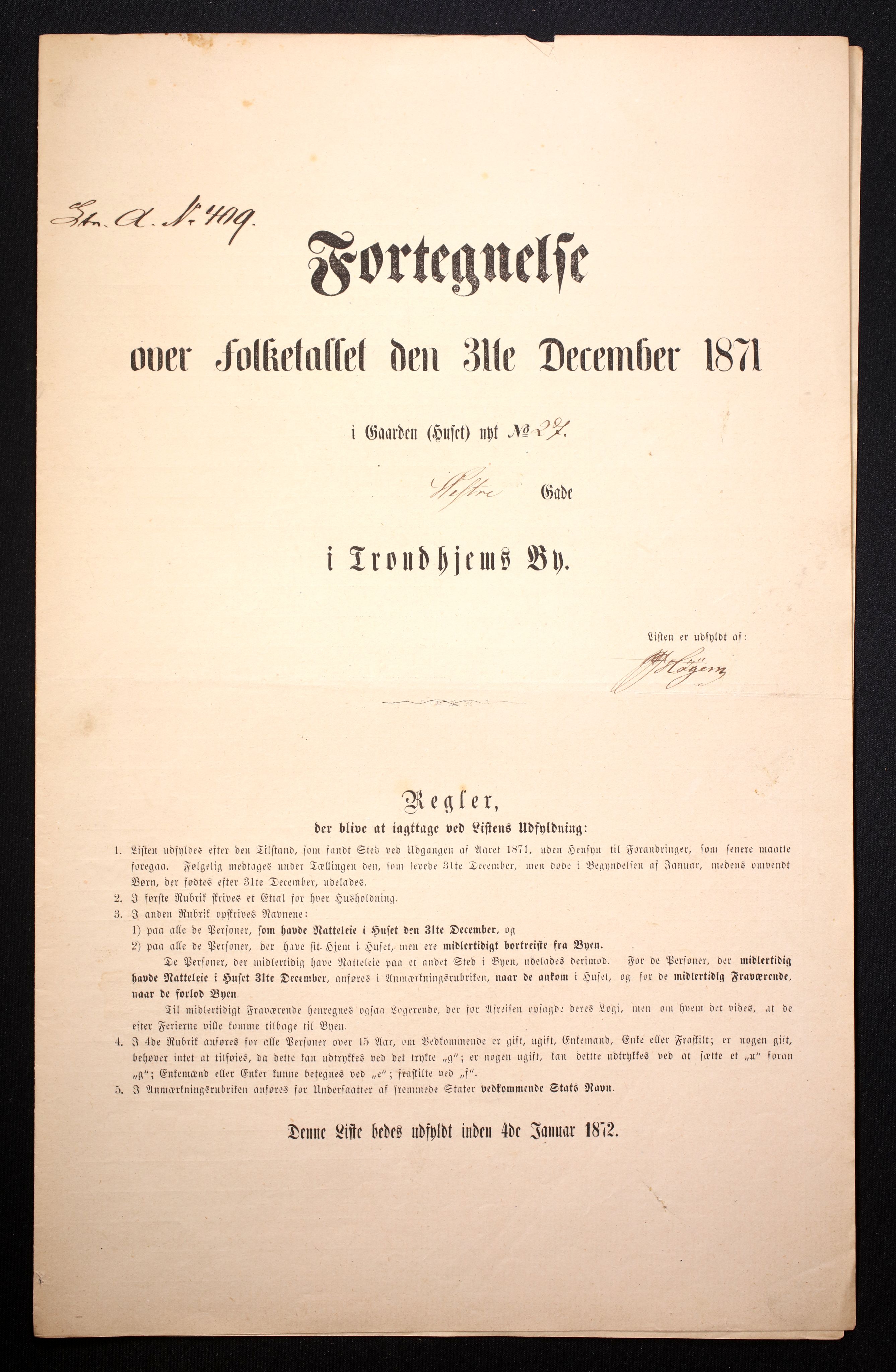 RA, 1871 census for 1601 Trondheim, 1870-1871, p. 280