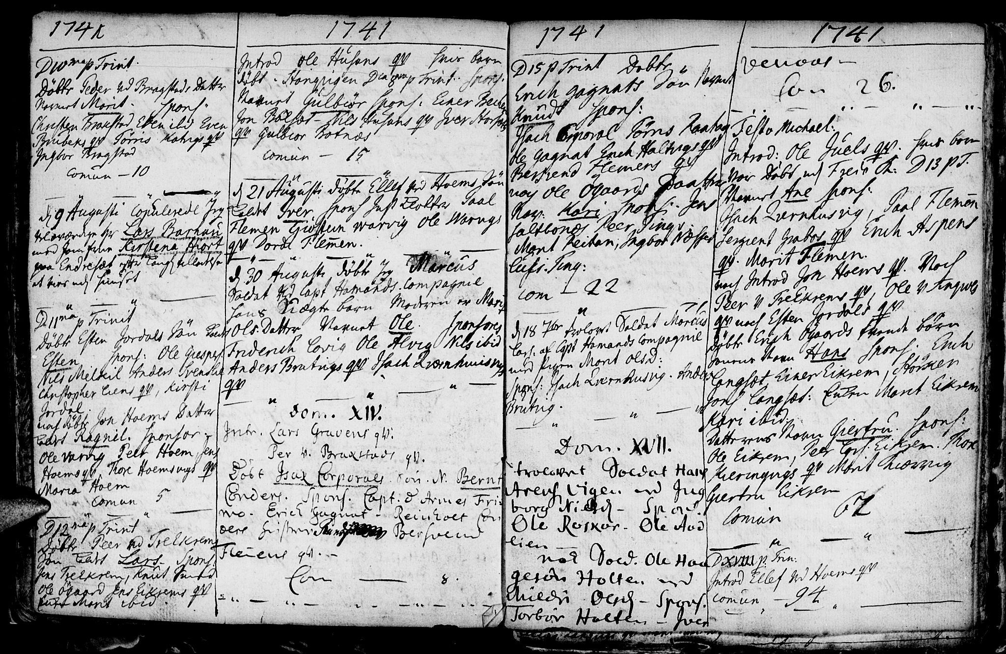 Ministerialprotokoller, klokkerbøker og fødselsregistre - Møre og Romsdal, AV/SAT-A-1454/586/L0978: Parish register (official) no. 586A04, 1732-1751