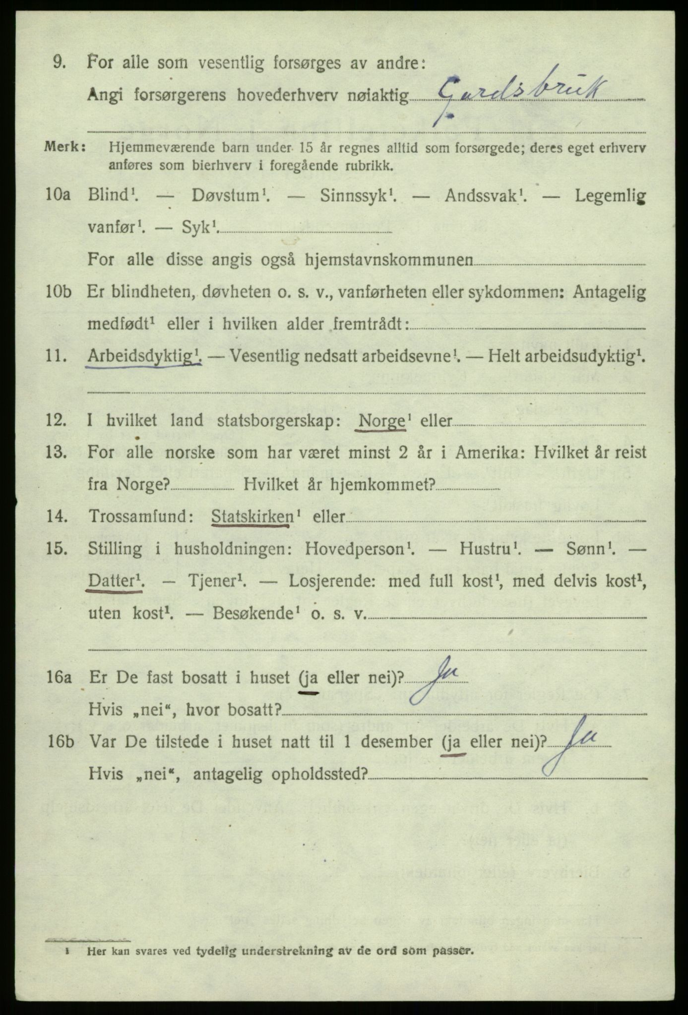 SAB, 1920 census for Modalen, 1920, p. 1387