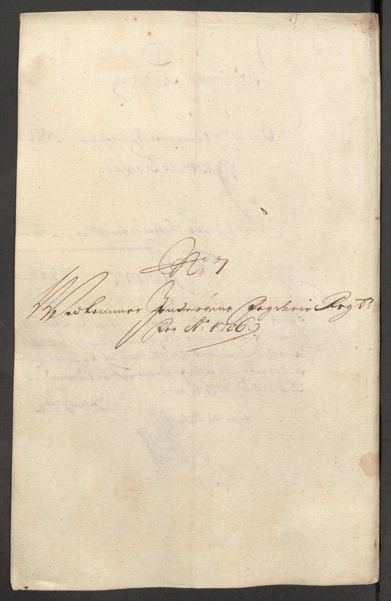 Rentekammeret inntil 1814, Reviderte regnskaper, Fogderegnskap, RA/EA-4092/R63/L4315: Fogderegnskap Inderøy, 1706-1707, p. 145