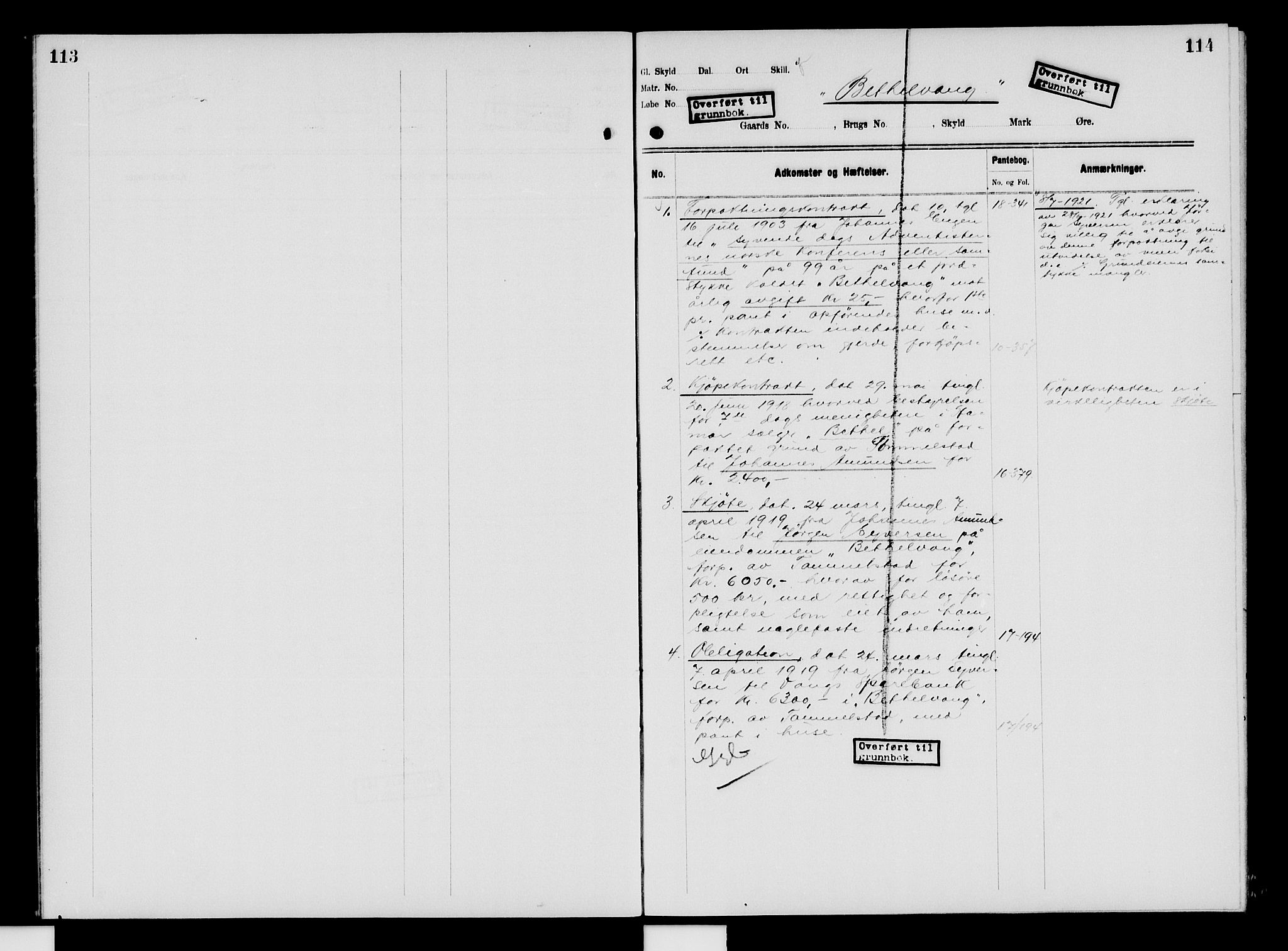 Nord-Hedmark sorenskriveri, SAH/TING-012/H/Ha/Had/Hade/L0009: Mortgage register no. 4.9, 1924-1940, p. 113-114