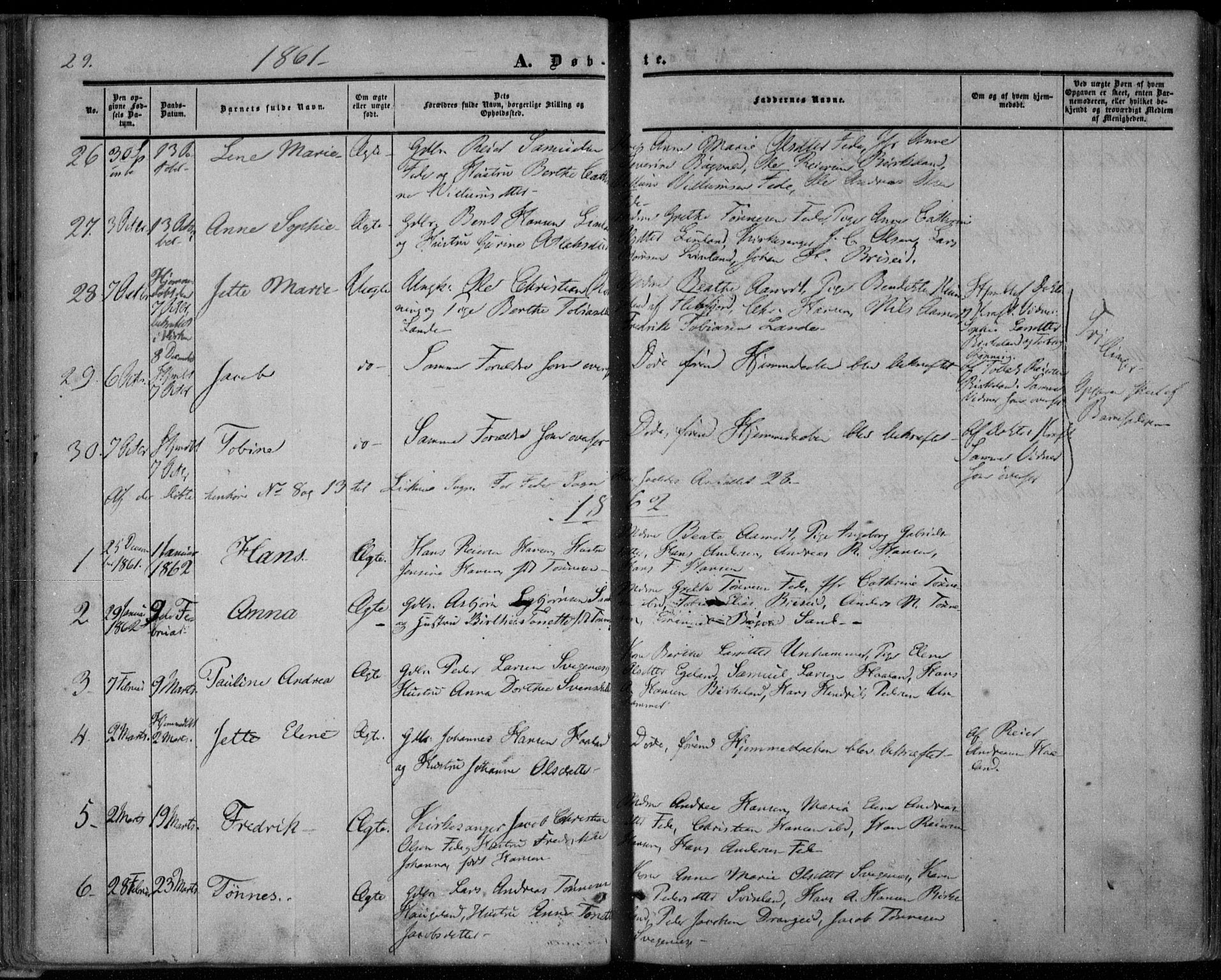 Kvinesdal sokneprestkontor, SAK/1111-0026/F/Fa/Faa/L0002: Parish register (official) no. A 2, 1850-1876, p. 39