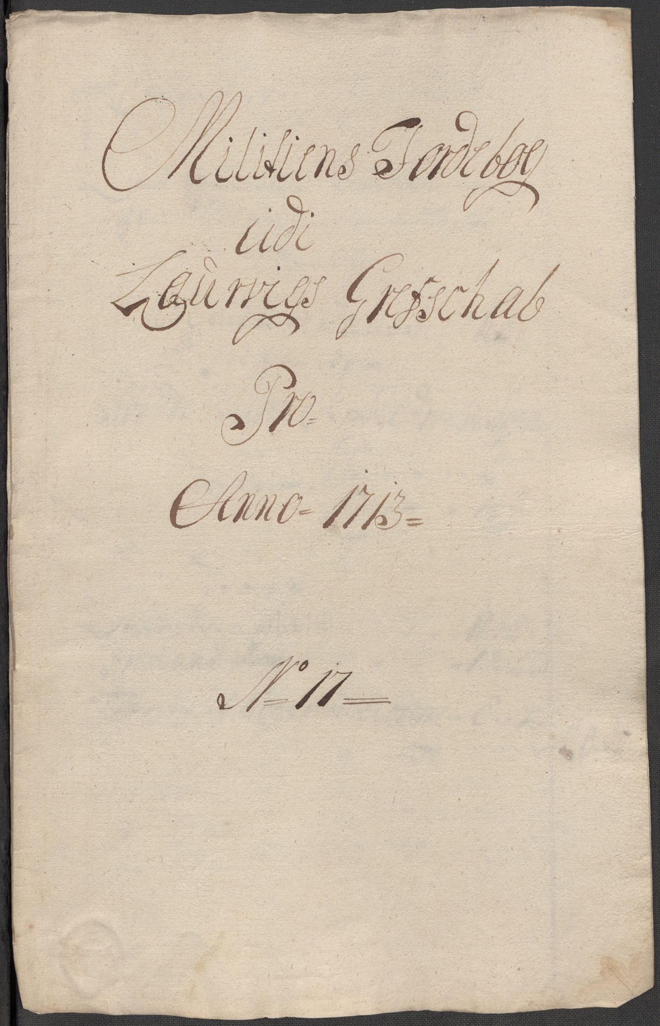 Rentekammeret inntil 1814, Reviderte regnskaper, Fogderegnskap, RA/EA-4092/R33/L1985: Fogderegnskap Larvik grevskap, 1713, p. 350