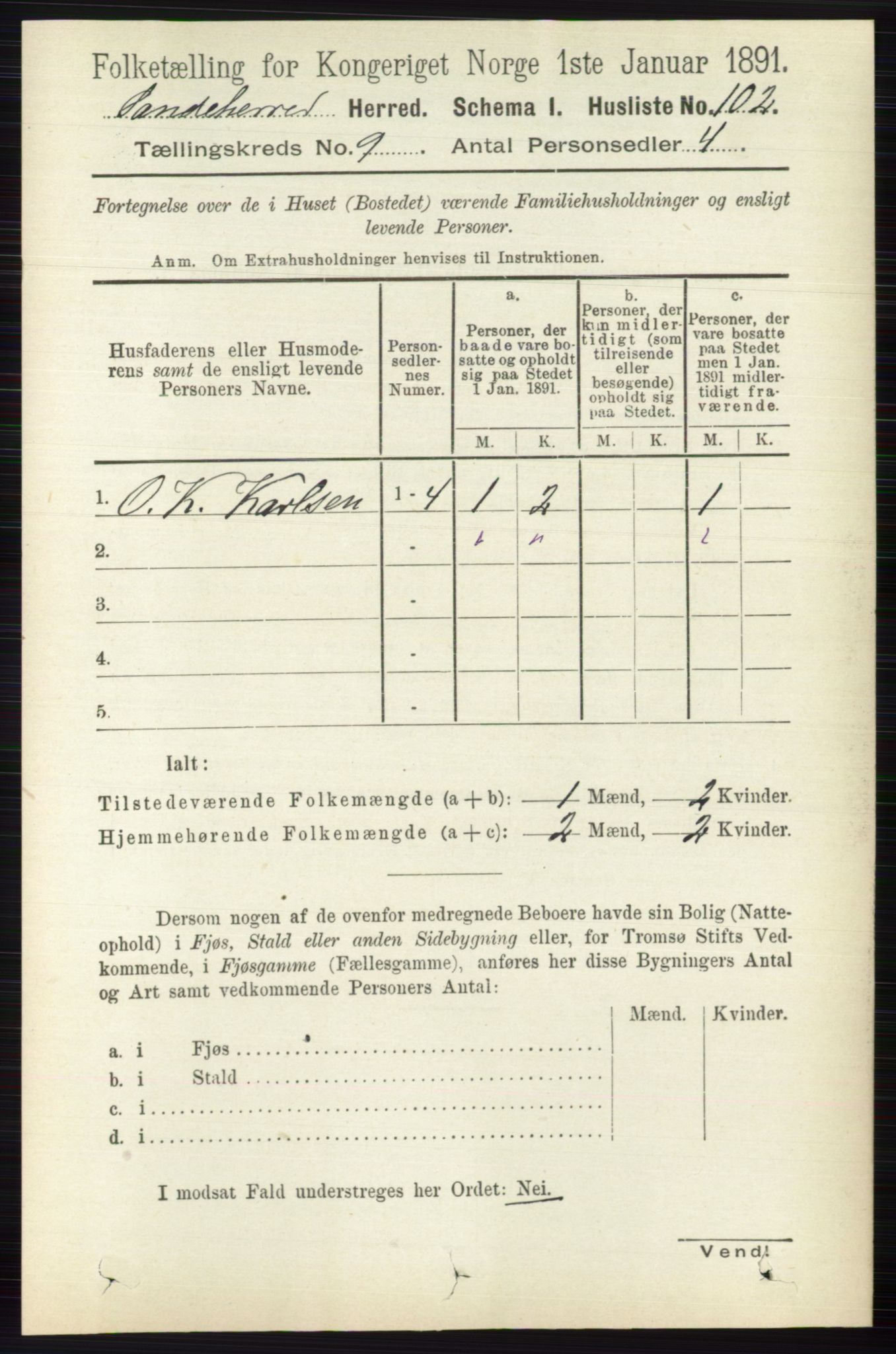 RA, 1891 census for 0724 Sandeherred, 1891, p. 5533