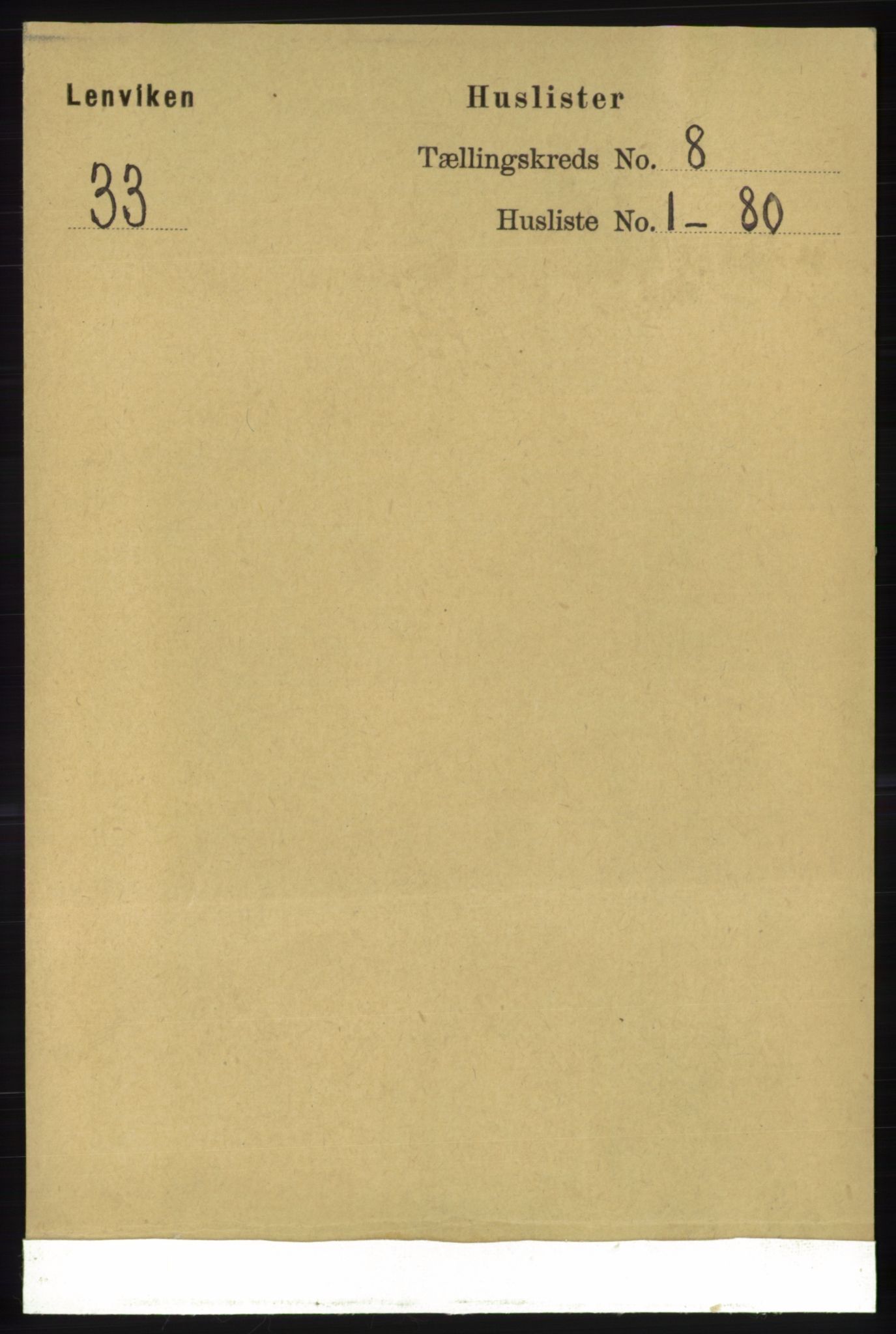 RA, 1891 census for 1931 Lenvik, 1891, p. 4309