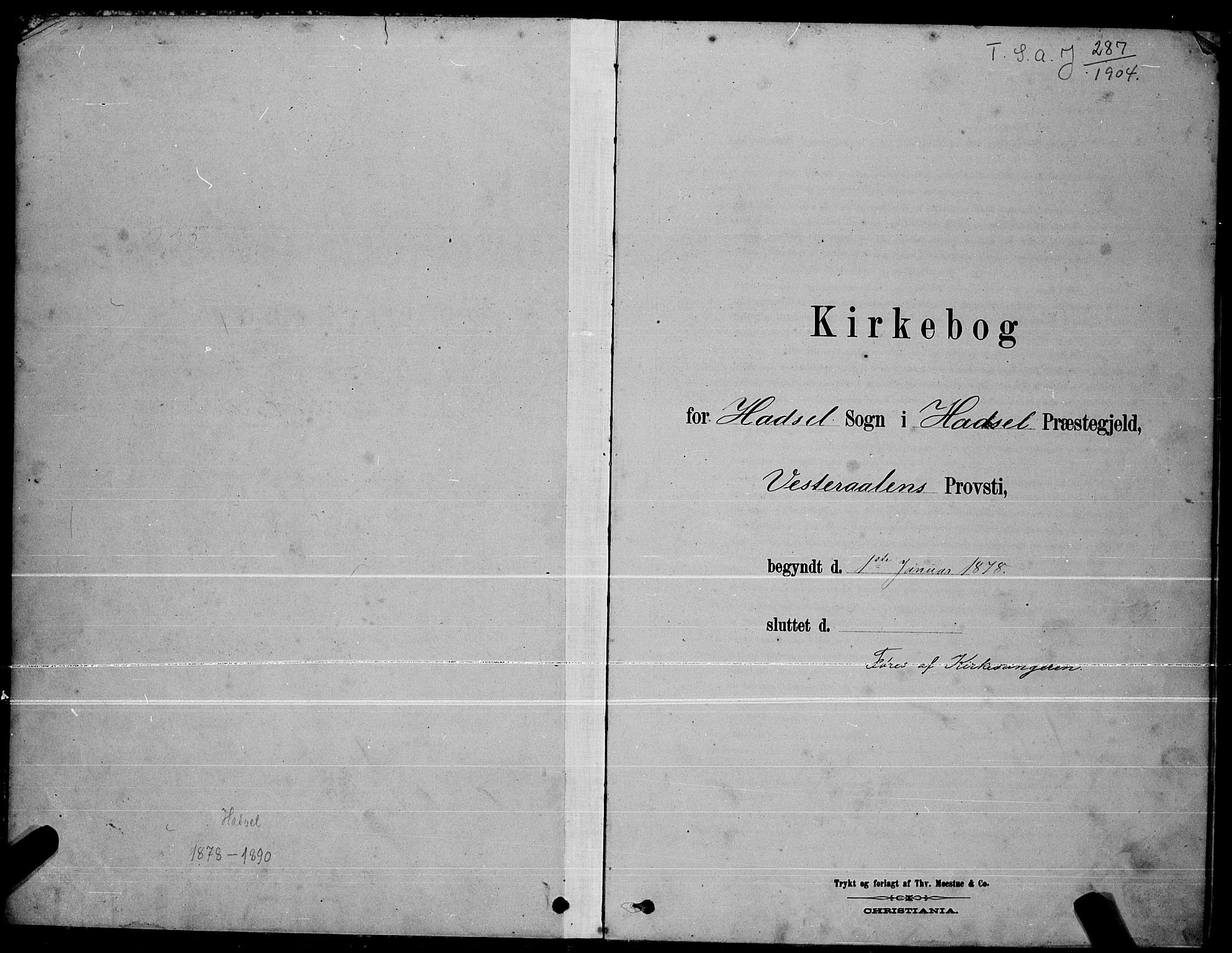 Ministerialprotokoller, klokkerbøker og fødselsregistre - Nordland, SAT/A-1459/888/L1267: Parish register (copy) no. 888C05, 1878-1890
