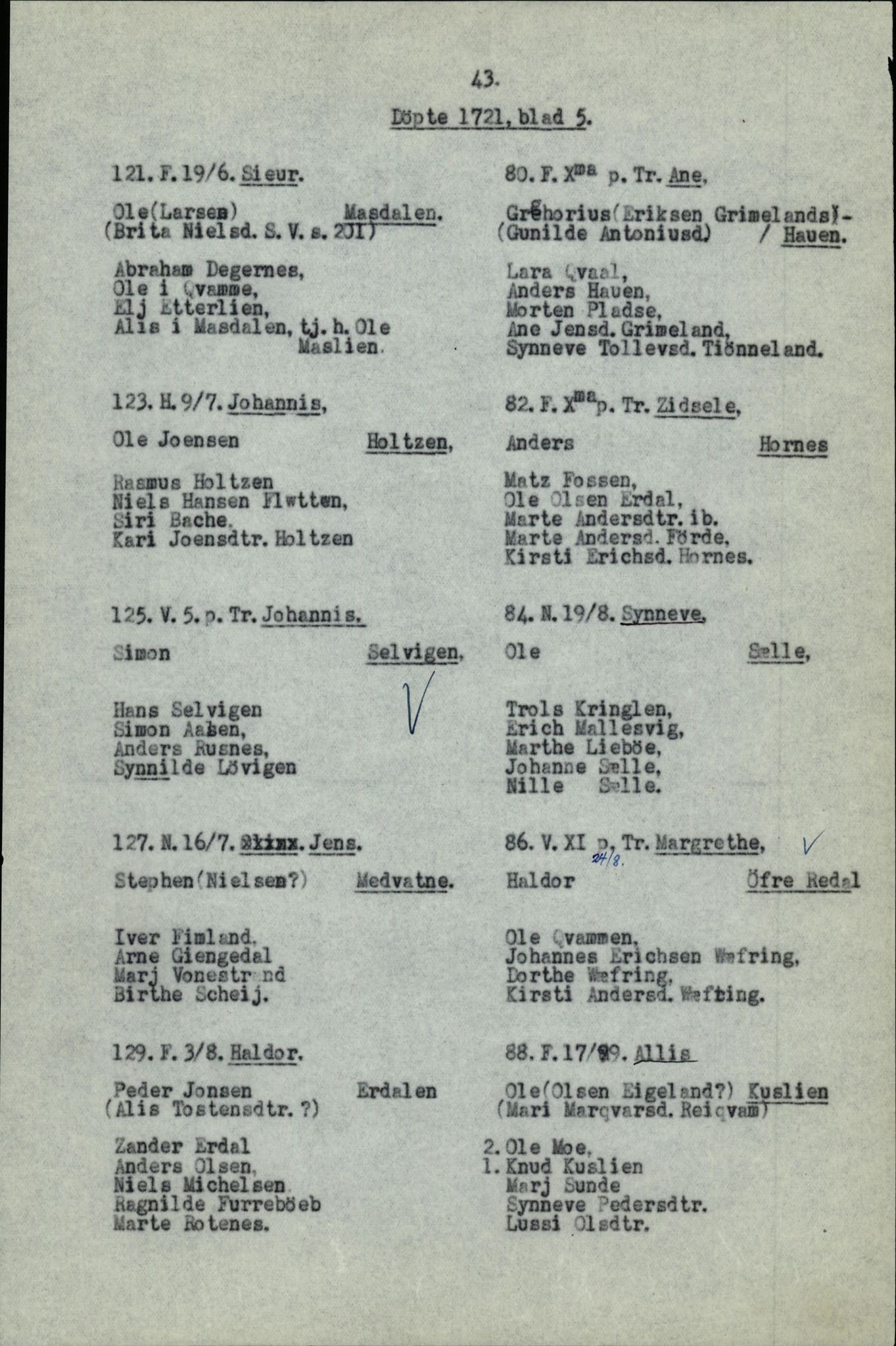 Samling av fulltekstavskrifter, SAB/FULLTEKST/B/14/0006: Førde sokneprestembete, ministerialbok nr. A 1, 1720-1727, p. 44