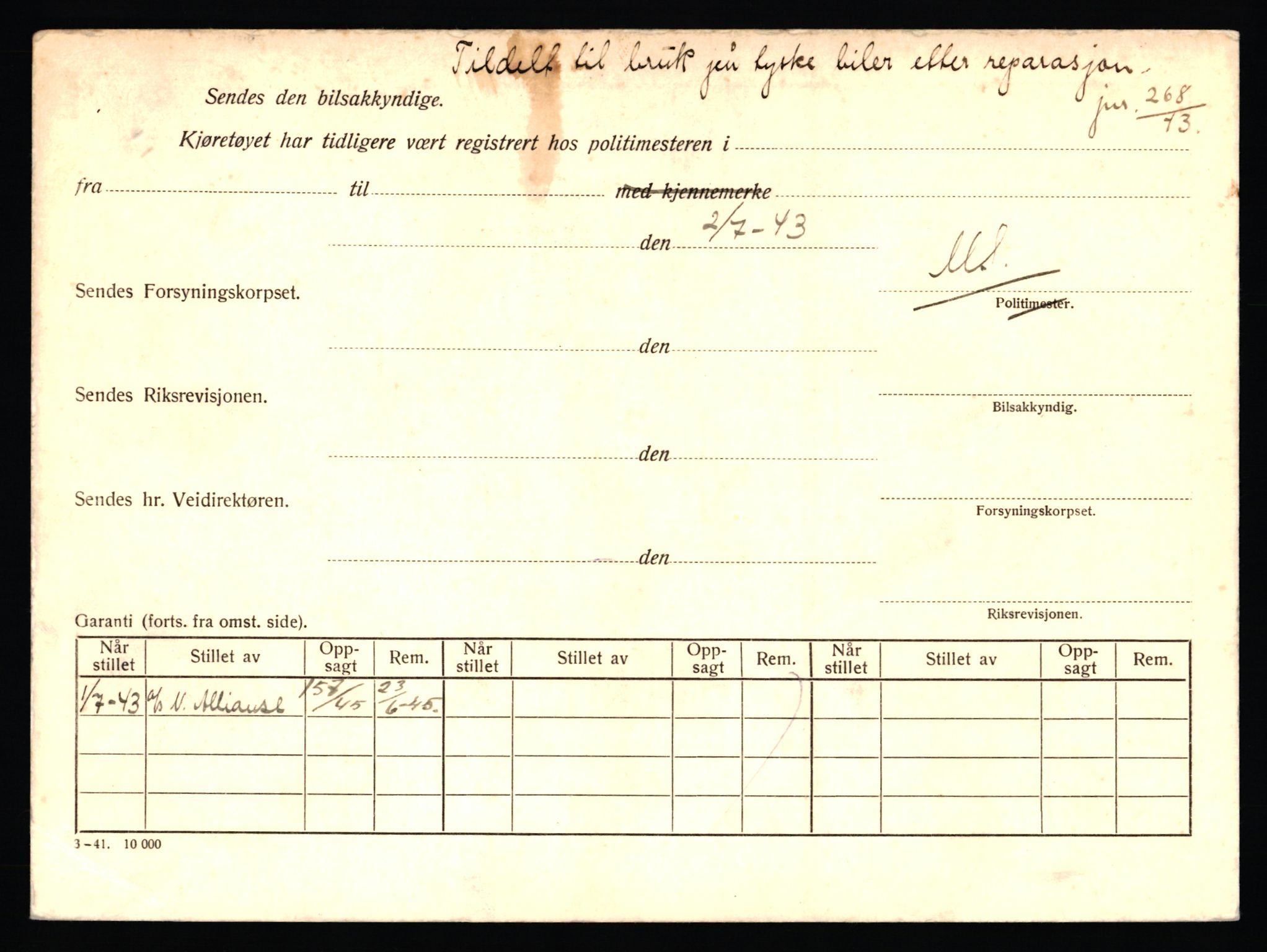 Stavanger trafikkstasjon, AV/SAST-A-101942/0/F/L0016: L-5950 - L-6499, 1930-1971, p. 190