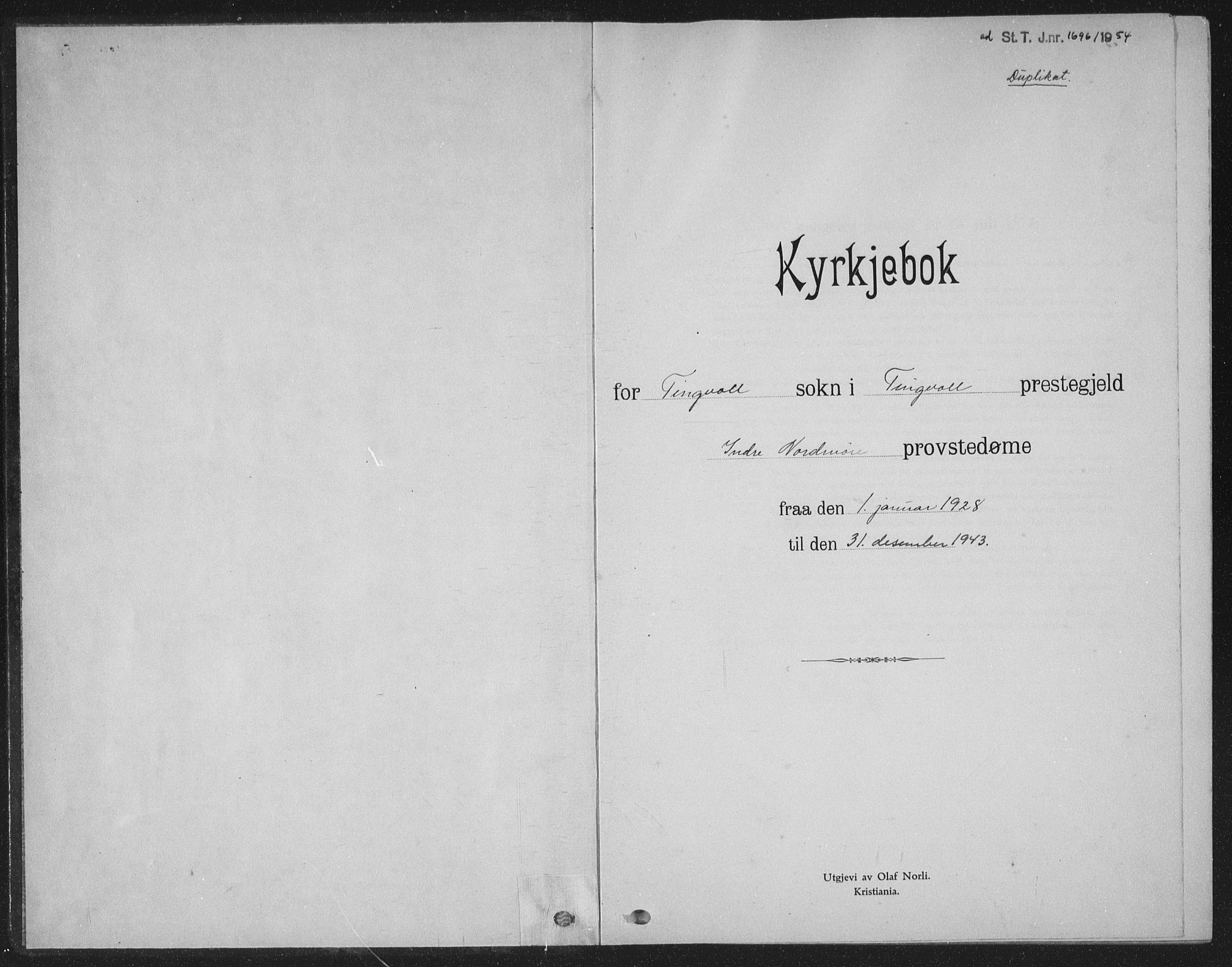 Ministerialprotokoller, klokkerbøker og fødselsregistre - Møre og Romsdal, SAT/A-1454/586/L0995: Parish register (copy) no. 586C06, 1928-1943