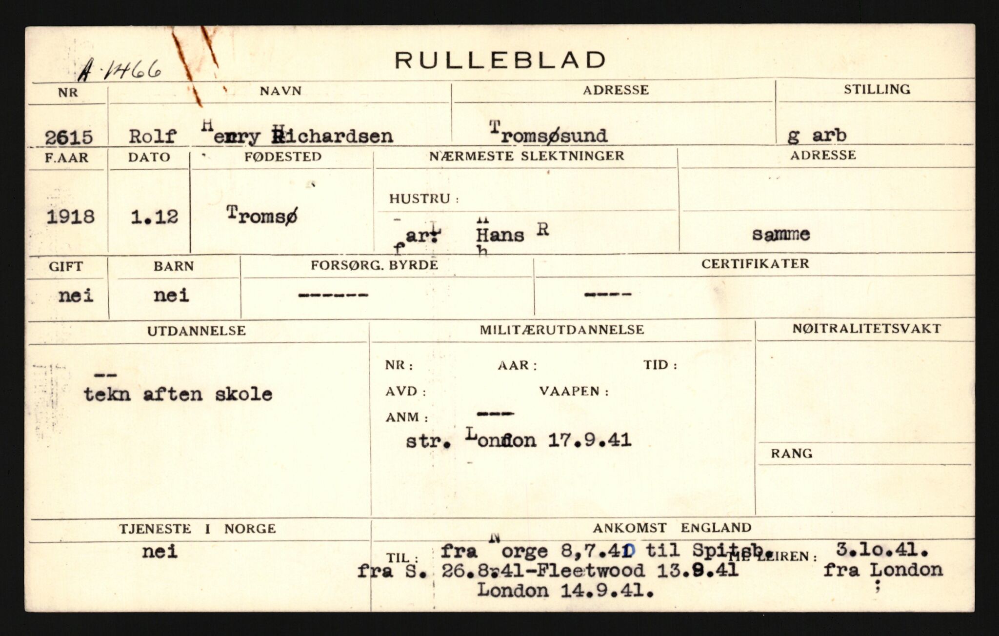 Forsvaret, Sør-Hålogaland landforsvar, AV/RA-RAFA-2552/P/Pa/L0303: Personellmapper for slettet personell, yrkesbefal og vernepliktig befal, født 1917-1920, 1936-1980, p. 391