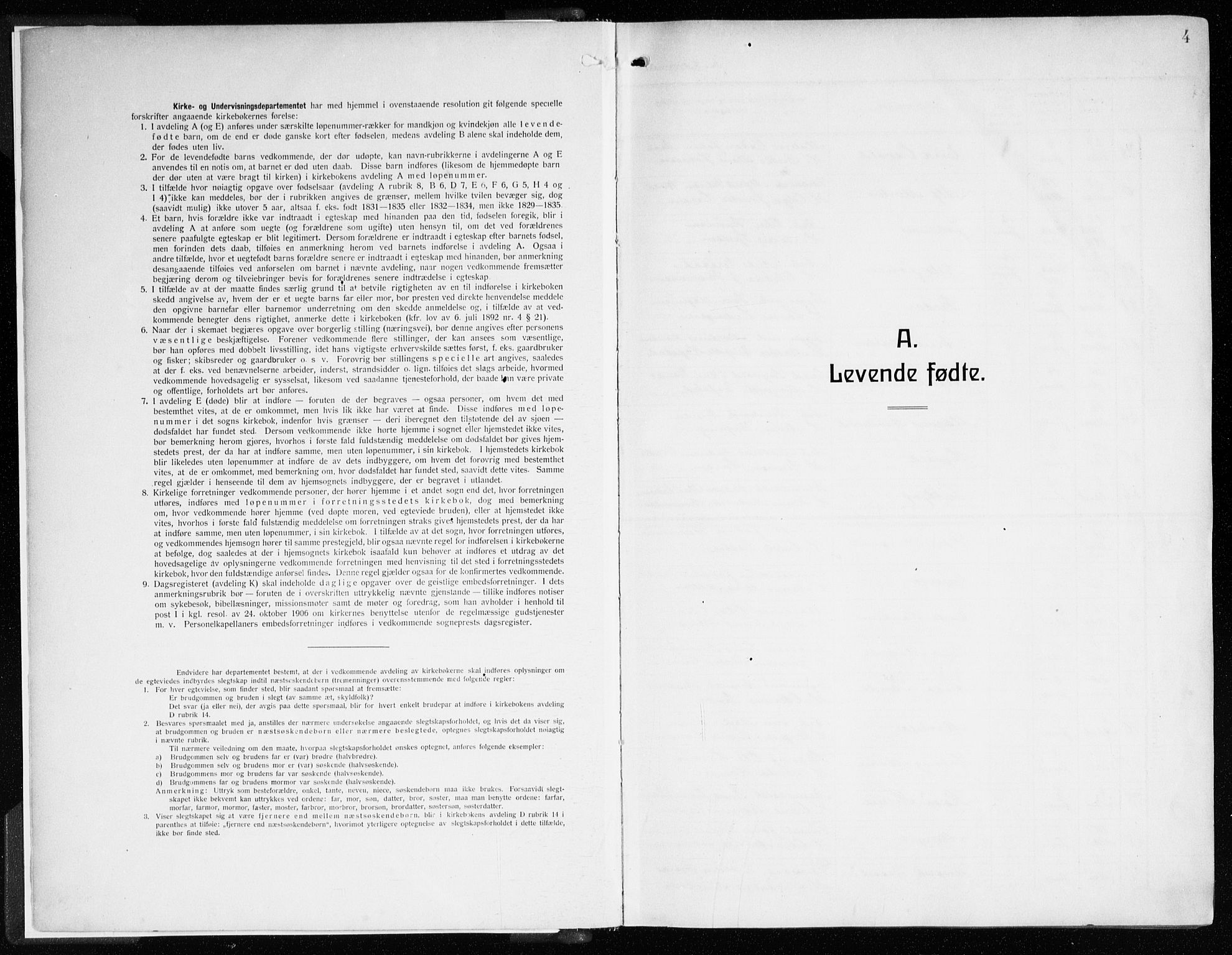 Sandviken Sokneprestembete, SAB/A-77601/H/Ha/L0007: Parish register (official) no. B 4, 1912-1924, p. 4