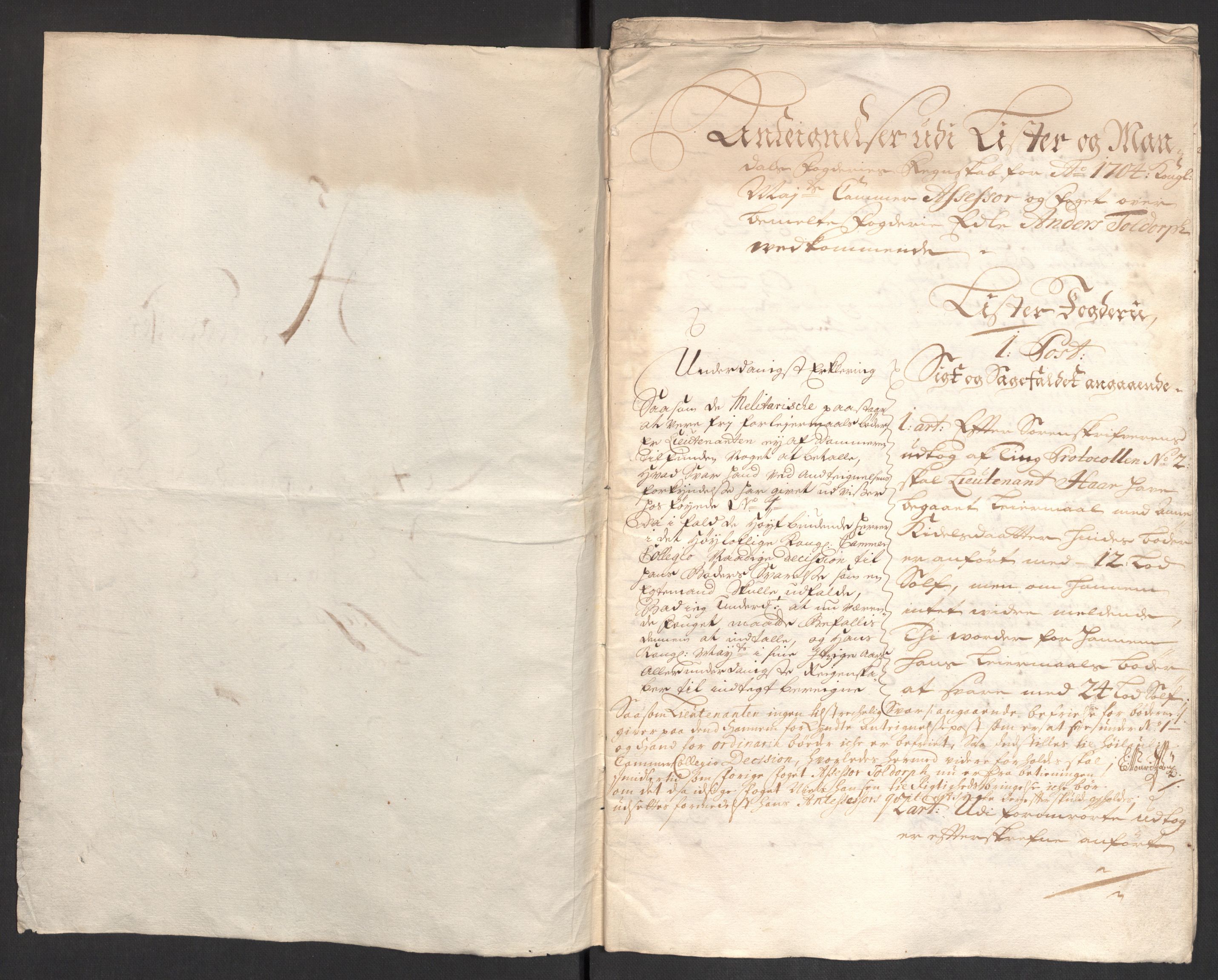 Rentekammeret inntil 1814, Reviderte regnskaper, Fogderegnskap, RA/EA-4092/R43/L2550: Fogderegnskap Lista og Mandal, 1703-1704, p. 465