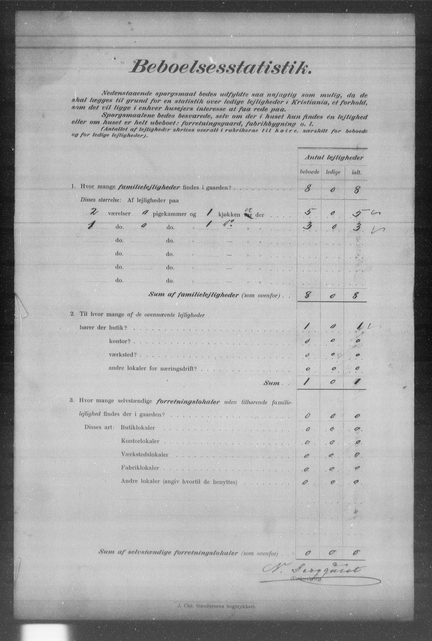 OBA, Municipal Census 1903 for Kristiania, 1903, p. 7669