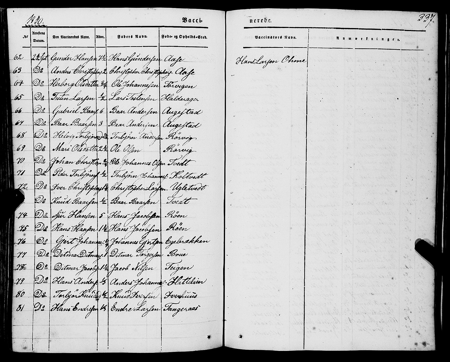 Strandebarm sokneprestembete, AV/SAB-A-78401/H/Haa: Parish register (official) no. A 7, 1844-1872, p. 337