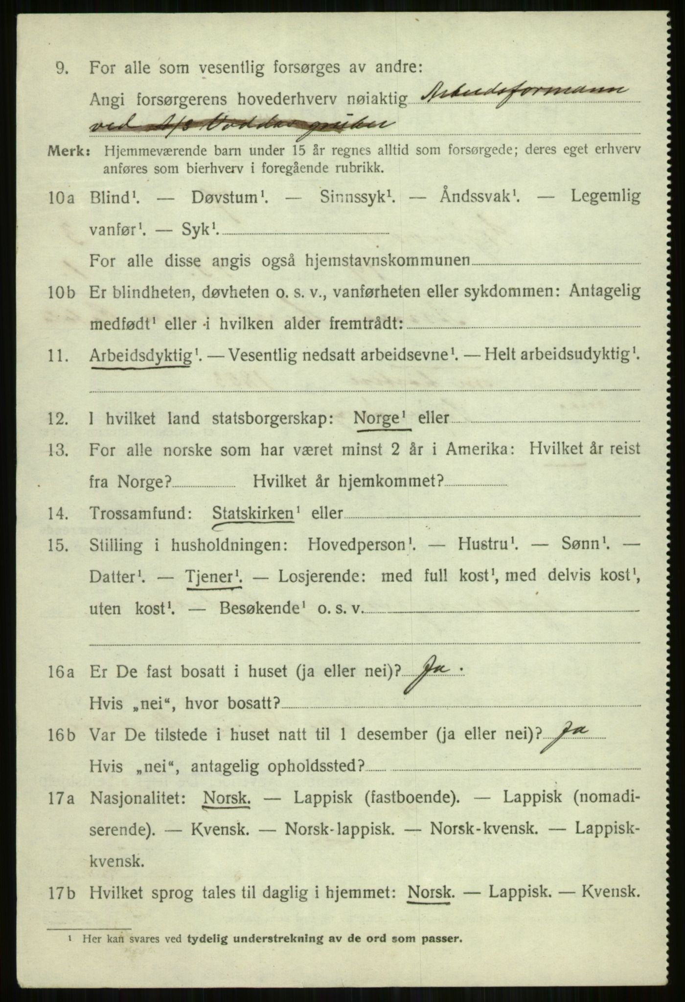 SATØ, 1920 census for Skjervøy, 1920, p. 2424