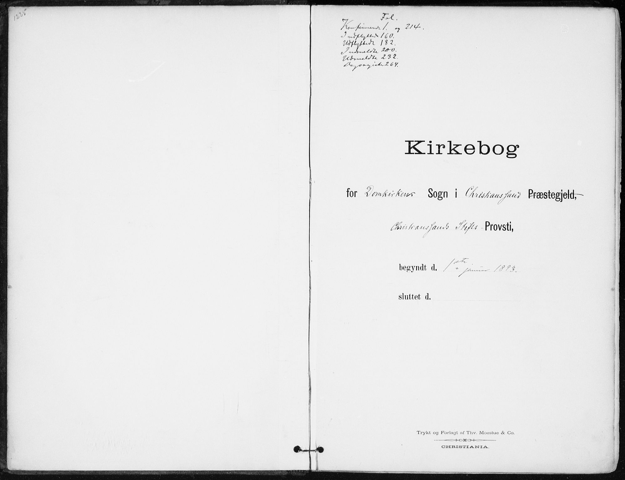 Kristiansand domprosti, AV/SAK-1112-0006/F/Fa/L0020: Parish register (official) no. A 19, 1893-1904