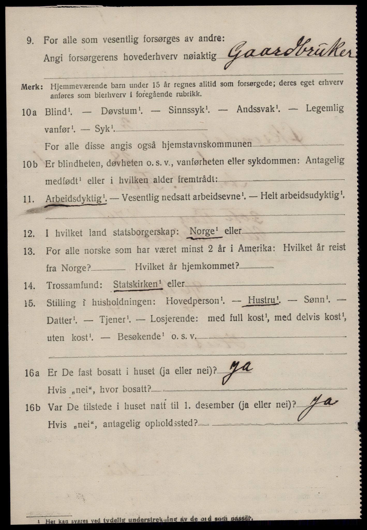 SAT, 1920 census for Øksendal, 1920, p. 1270