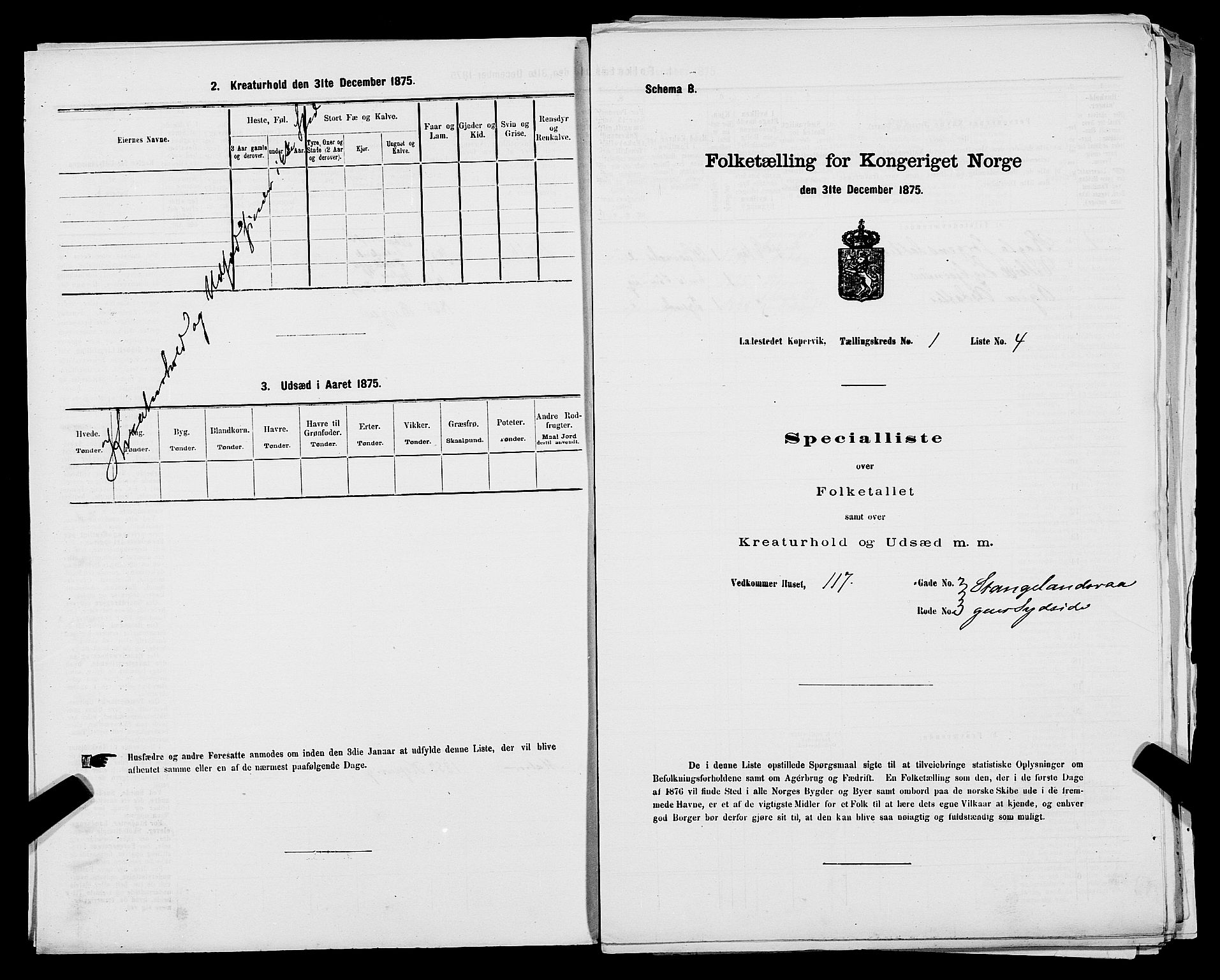 SAST, 1875 census for 1105B Avaldsnes/Kopervik, 1875, p. 8