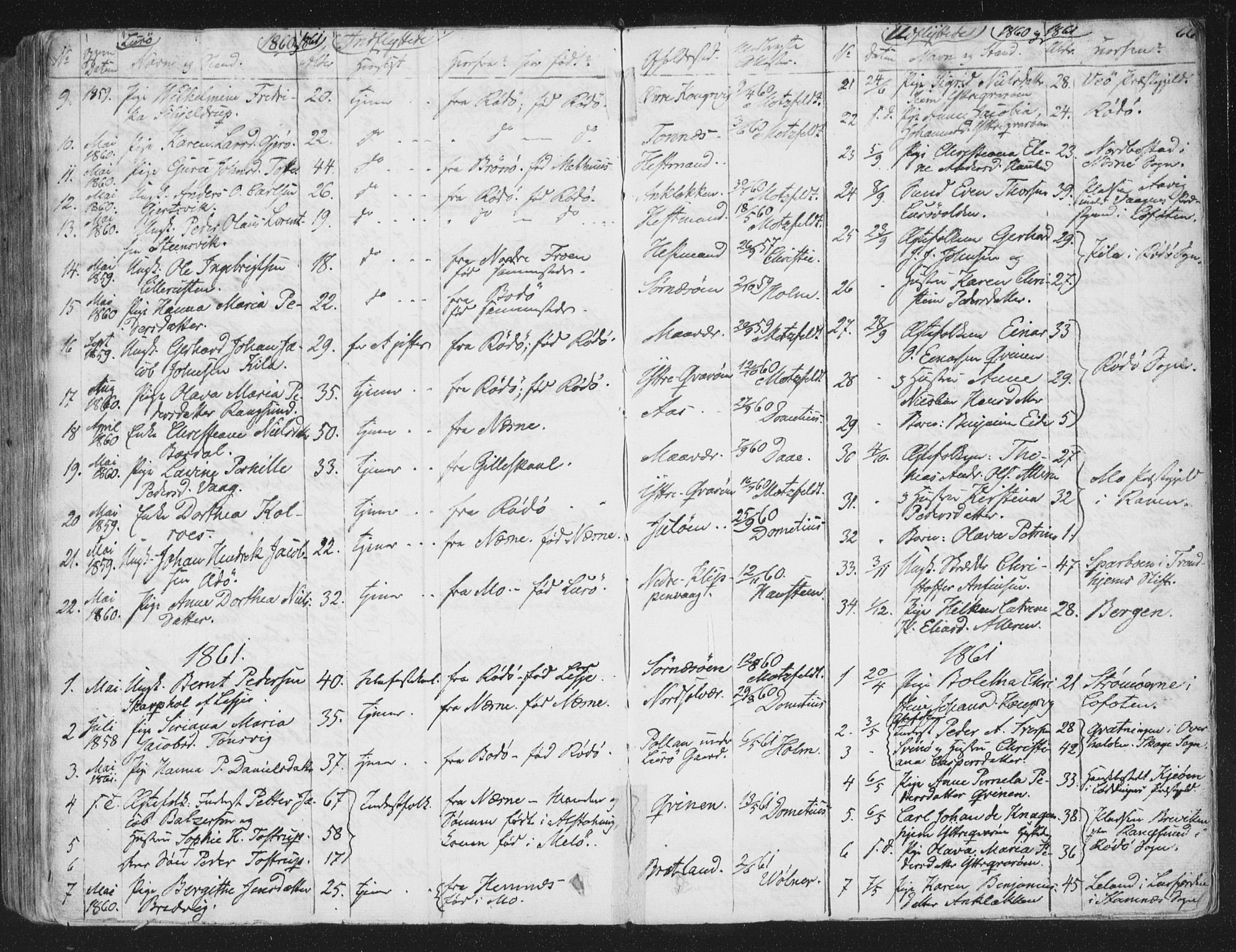 Ministerialprotokoller, klokkerbøker og fødselsregistre - Nordland, SAT/A-1459/839/L0566: Parish register (official) no. 839A03, 1825-1862, p. 66