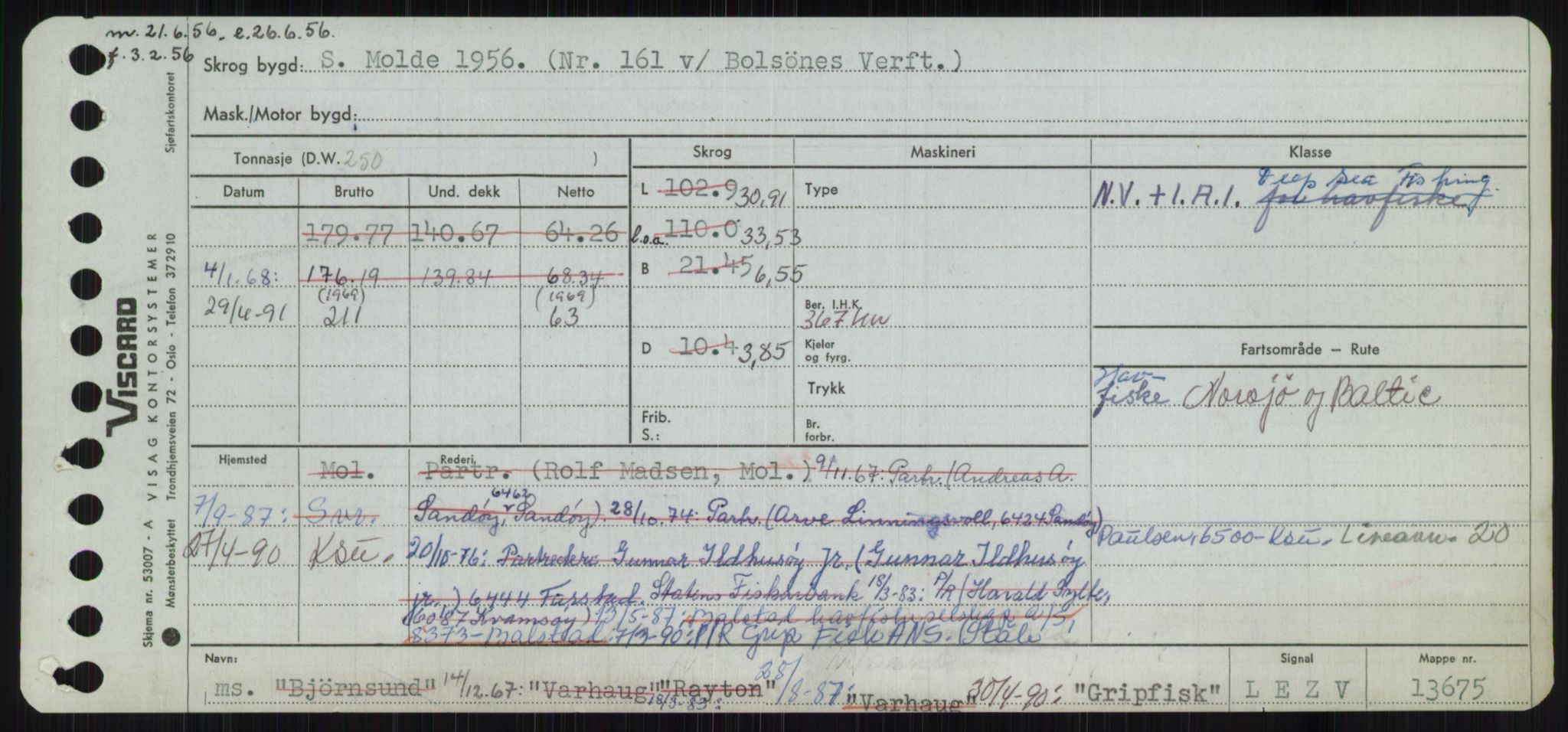 Sjøfartsdirektoratet med forløpere, Skipsmålingen, RA/S-1627/H/Ha/L0002/0002: Fartøy, Eik-Hill / Fartøy, G-Hill, p. 273