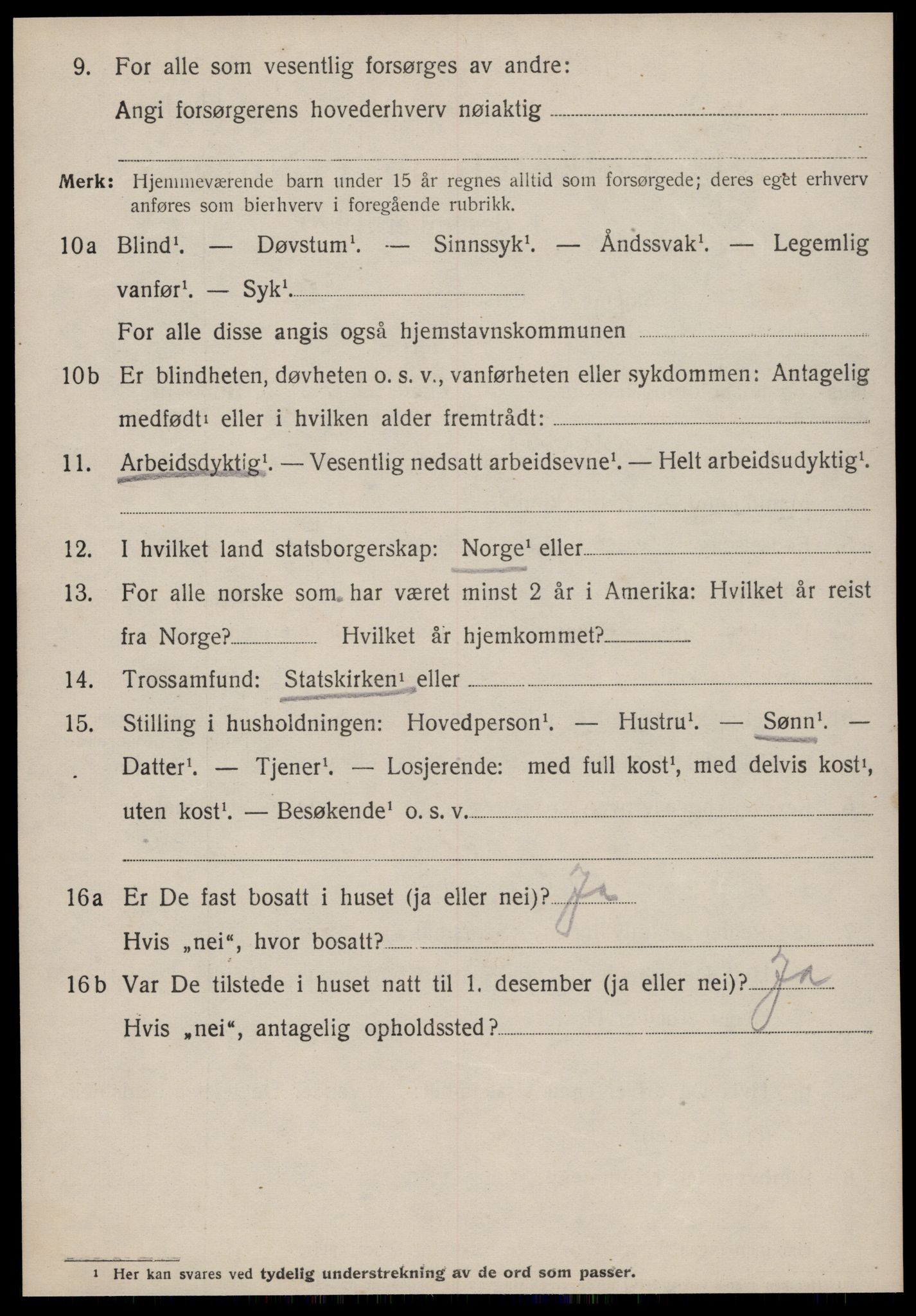 SAT, 1920 census for Edøy, 1920, p. 1943