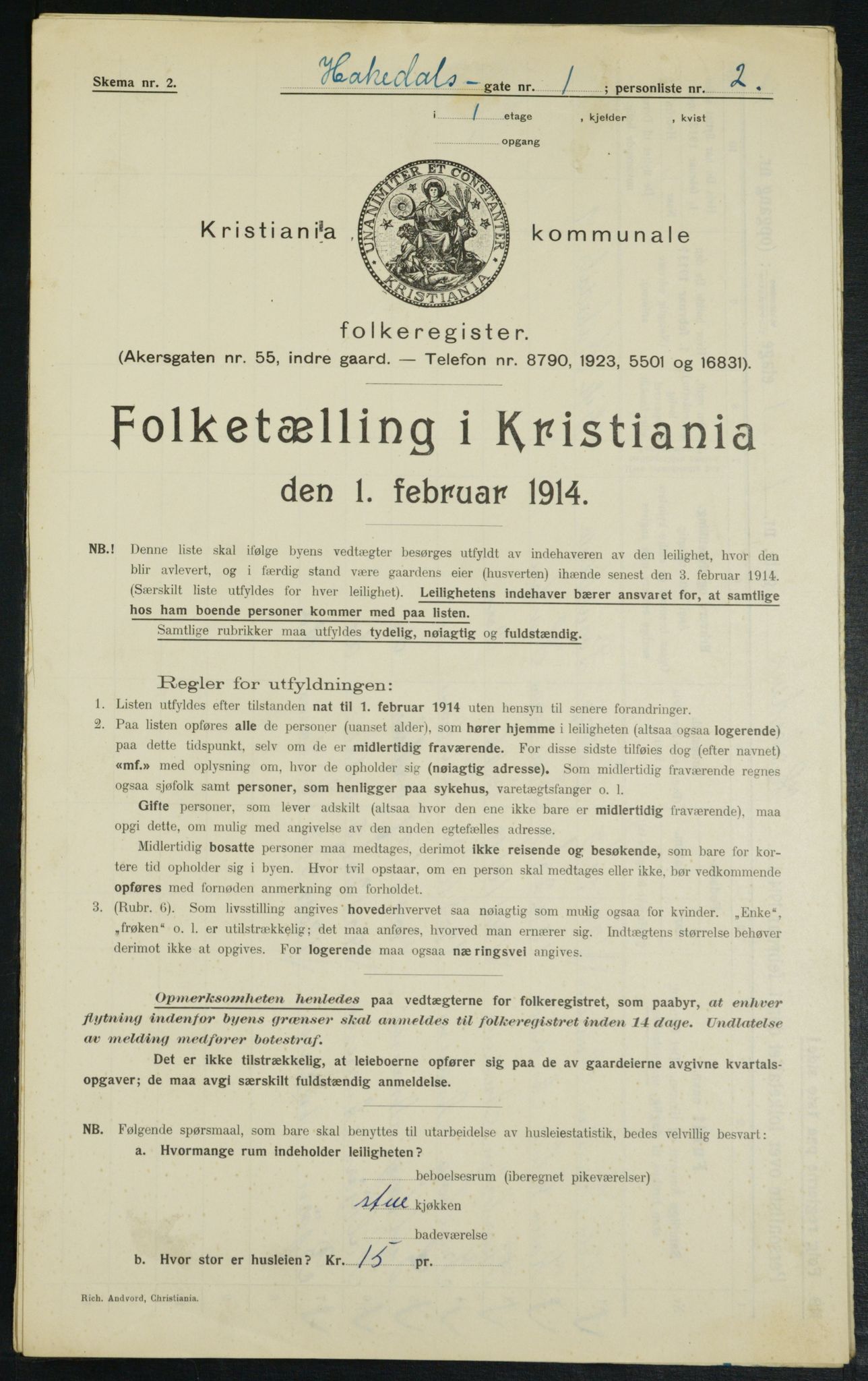 OBA, Municipal Census 1914 for Kristiania, 1914, p. 34074