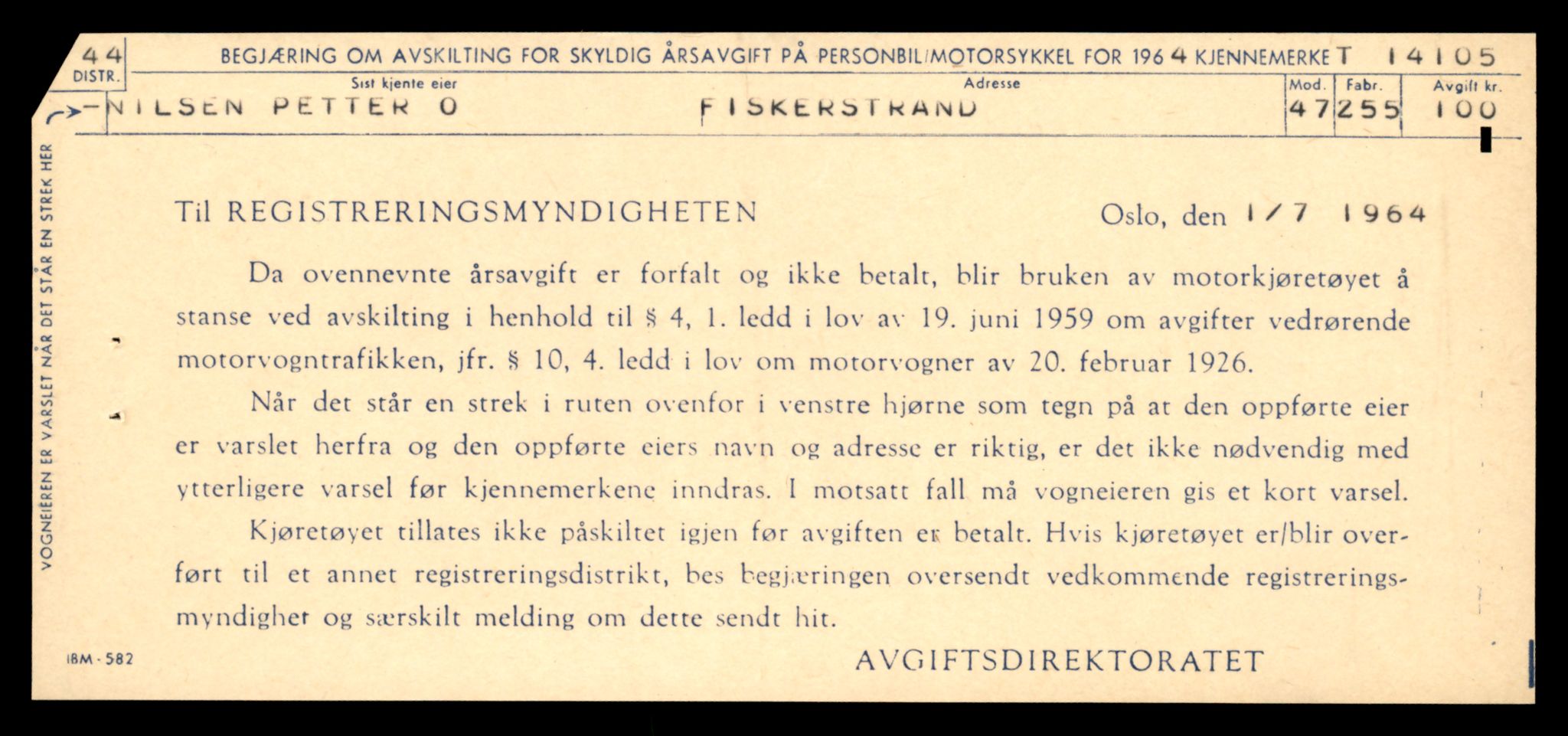 Møre og Romsdal vegkontor - Ålesund trafikkstasjon, AV/SAT-A-4099/F/Fe/L0043: Registreringskort for kjøretøy T 14080 - T 14204, 1927-1998, p. 651
