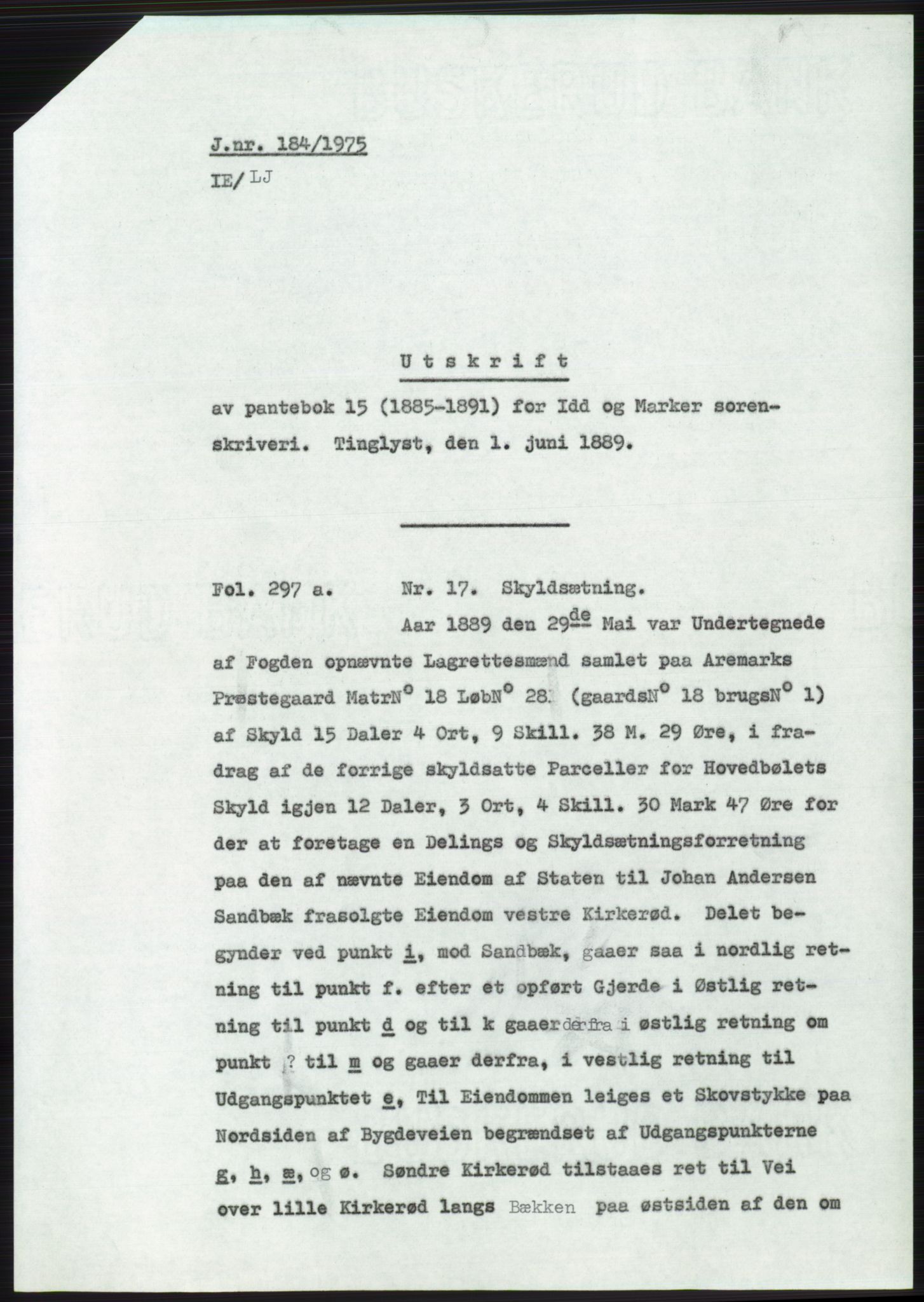 Statsarkivet i Oslo, SAO/A-10621/Z/Zd/L0034: Avskrifter, j.nr 66-2499/1975, 1975, p. 14