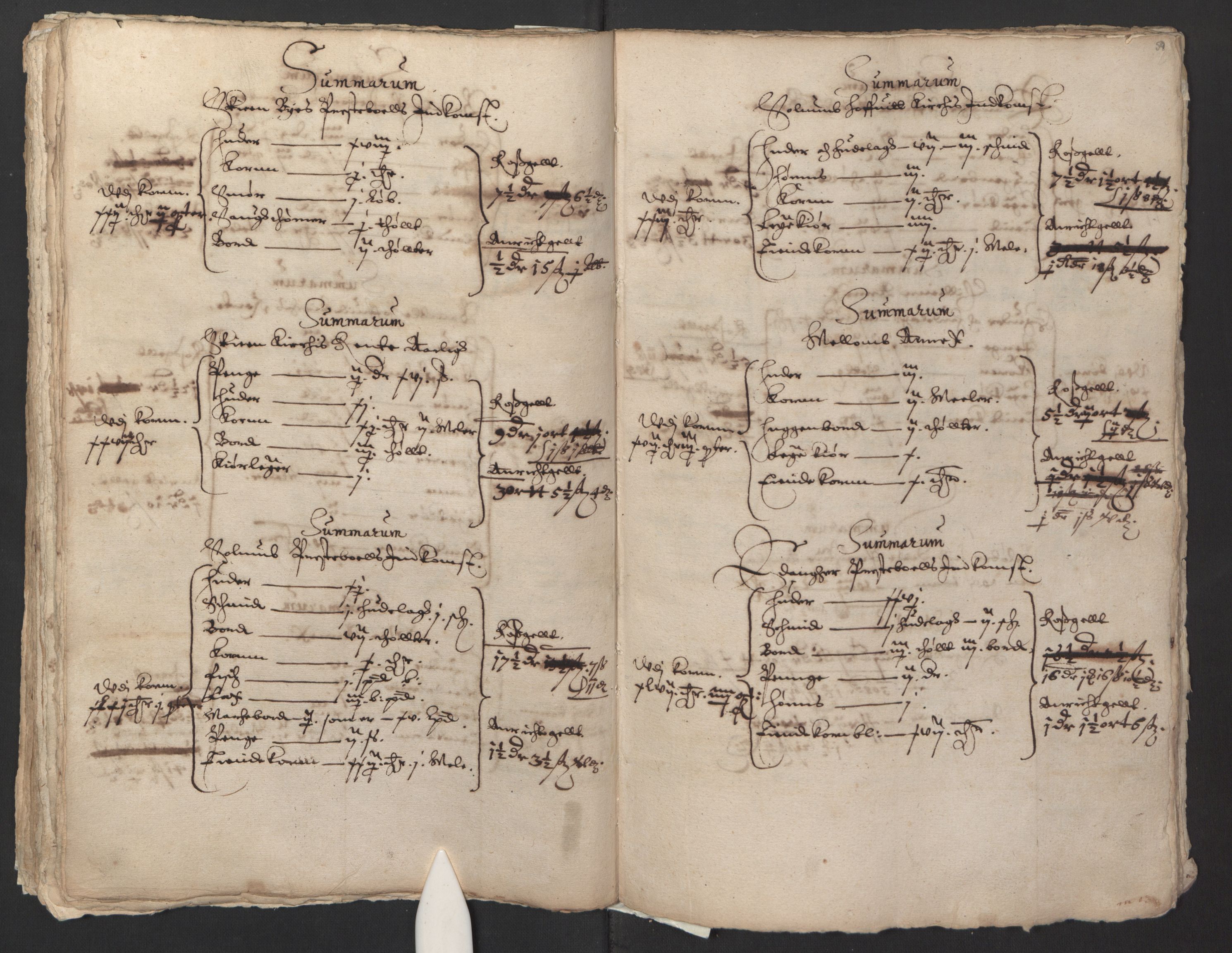 Stattholderembetet 1572-1771, AV/RA-EA-2870/Ek/L0014/0001: Jordebøker til utlikning av rosstjeneste 1624-1626: / Kirke- og prestebolsinntekter i Oslo og Hamar bispedømme, 1625-1626, p. 61