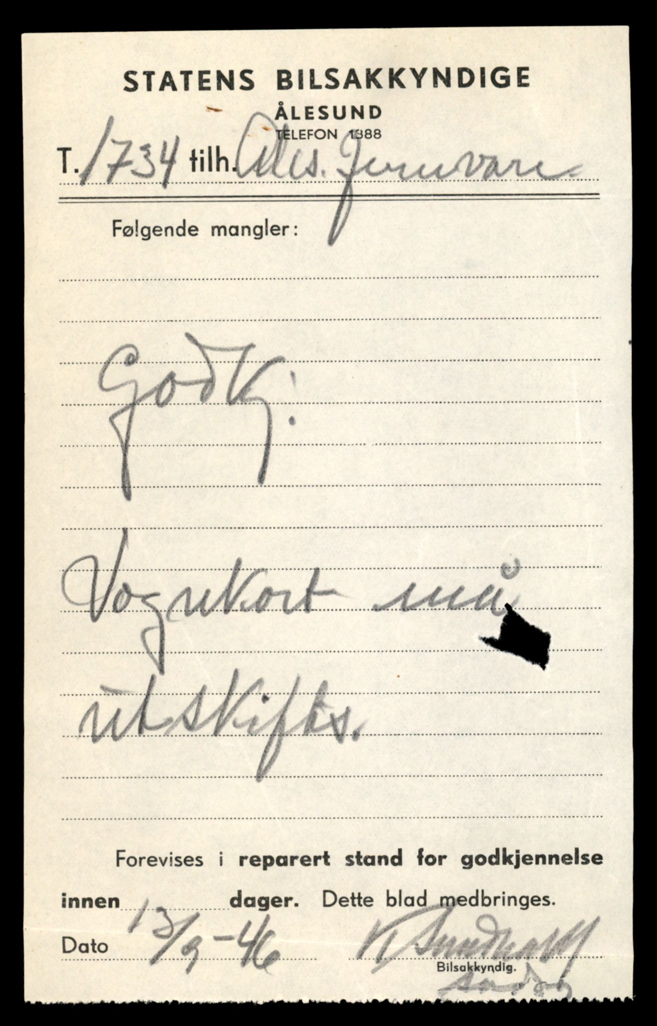 Møre og Romsdal vegkontor - Ålesund trafikkstasjon, AV/SAT-A-4099/F/Fe/L0045: Registreringskort for kjøretøy T 14320 - T 14444, 1927-1998, p. 2011