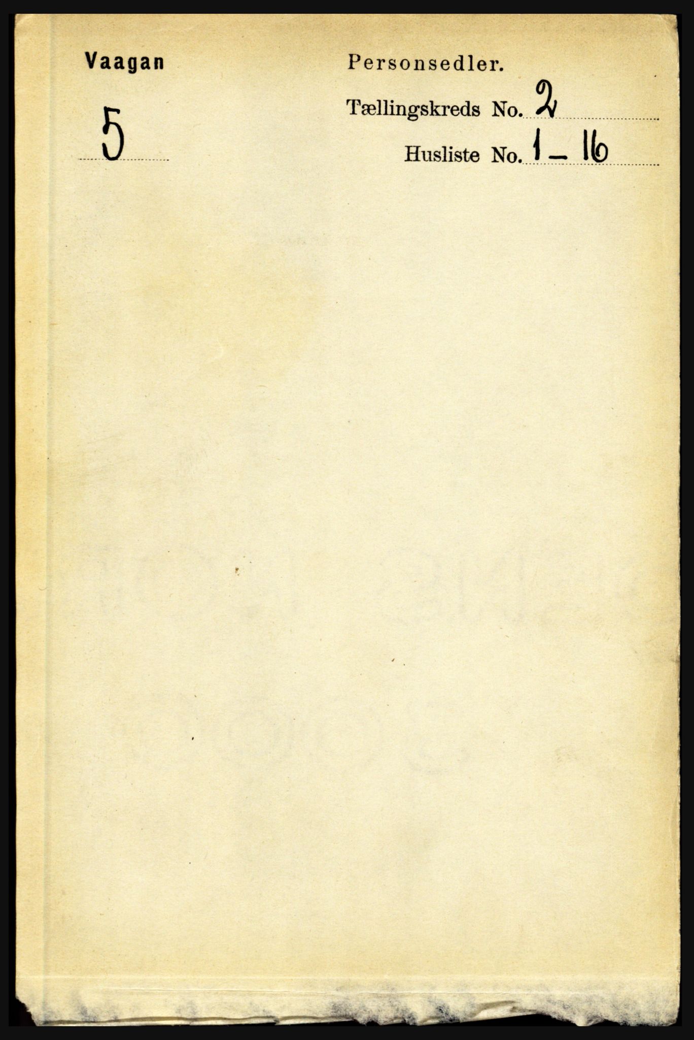 RA, 1891 census for 1865 Vågan, 1891, p. 415