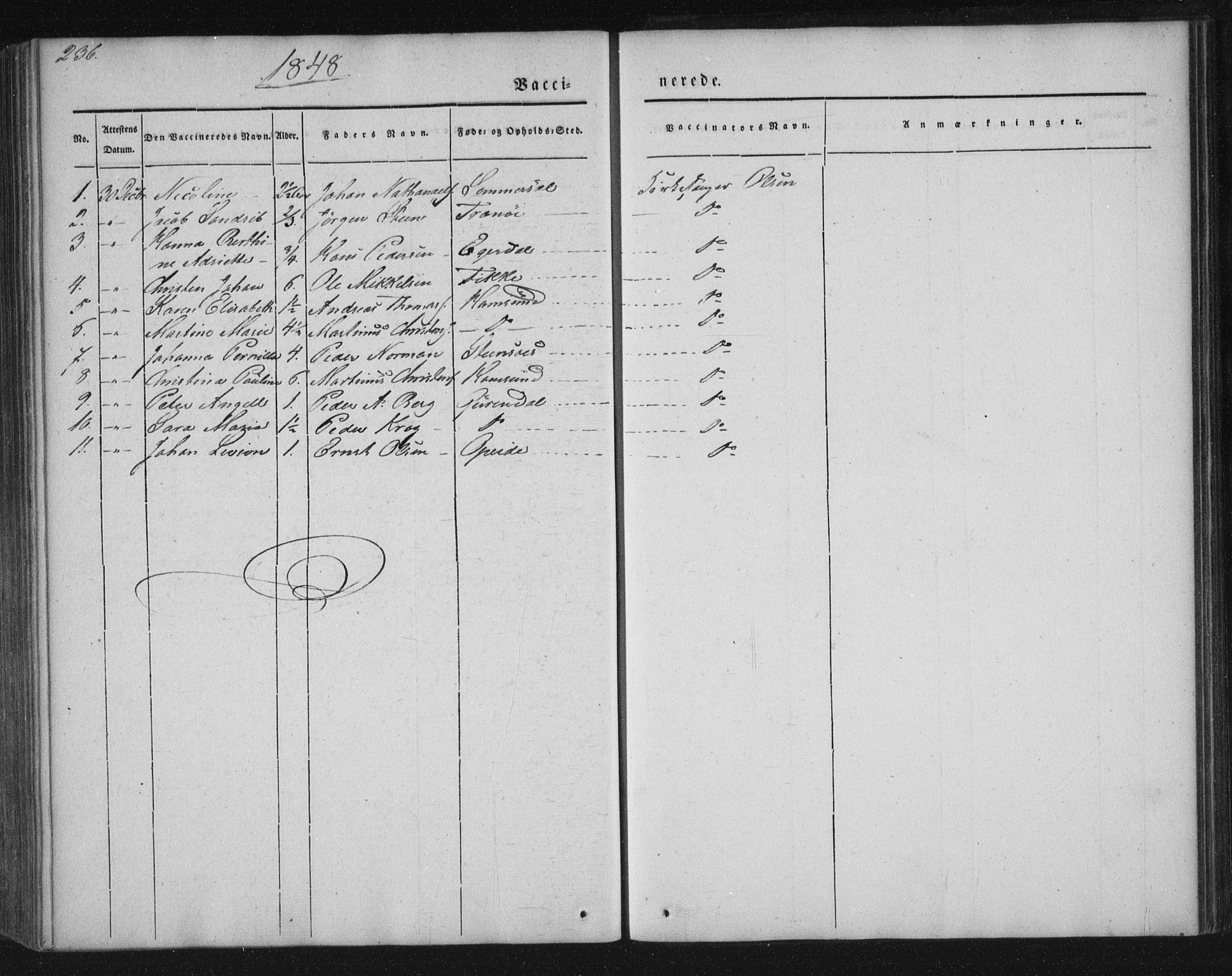 Ministerialprotokoller, klokkerbøker og fødselsregistre - Nordland, AV/SAT-A-1459/859/L0843: Parish register (official) no. 859A03, 1840-1848, p. 236