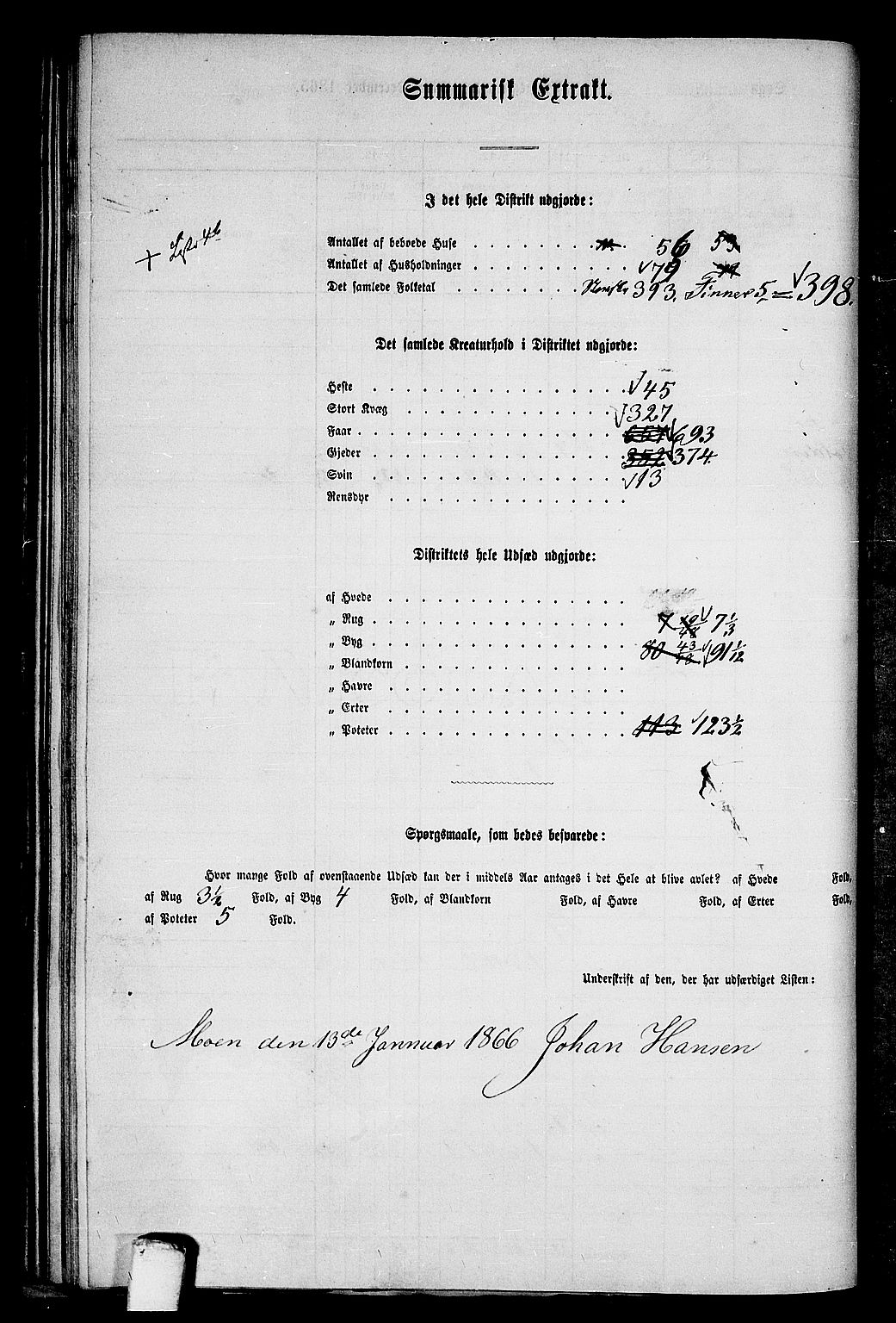 RA, 1865 census for Skjerstad, 1865, p. 84