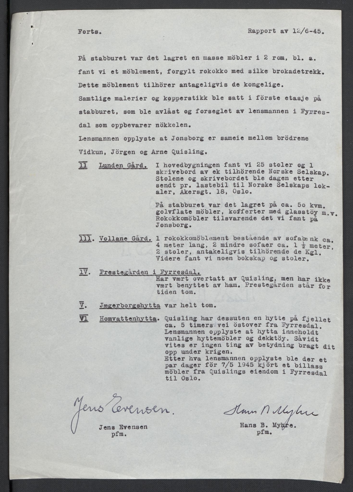 Landssvikarkivet, Oslo politikammer, AV/RA-S-3138-01/D/Da/L0003: Dnr. 29, 1945, p. 2825